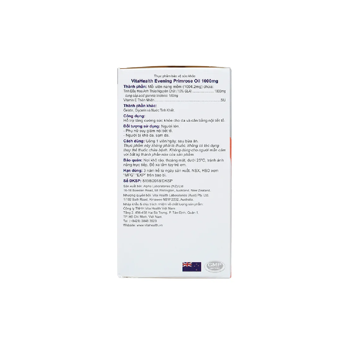 Viên uống Evening Primrose Oil VitaHealth hỗ trợ cân bằng nội tiết tố nữ (Hộp 60 viên) 4