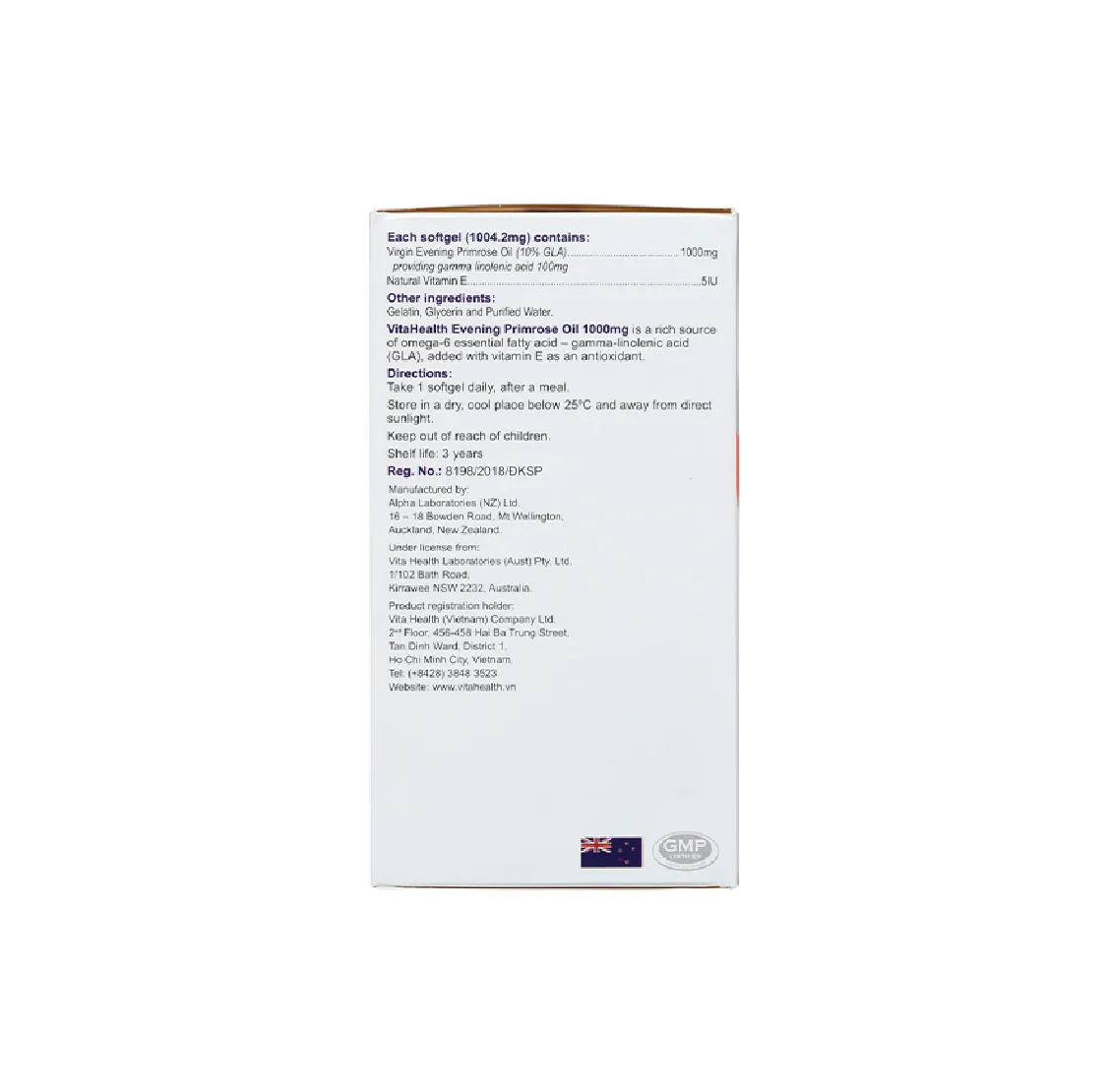 Viên uống Evening Primrose Oil VitaHealth hỗ trợ cân bằng nội tiết tố nữ (Hộp 60 viên) 5
