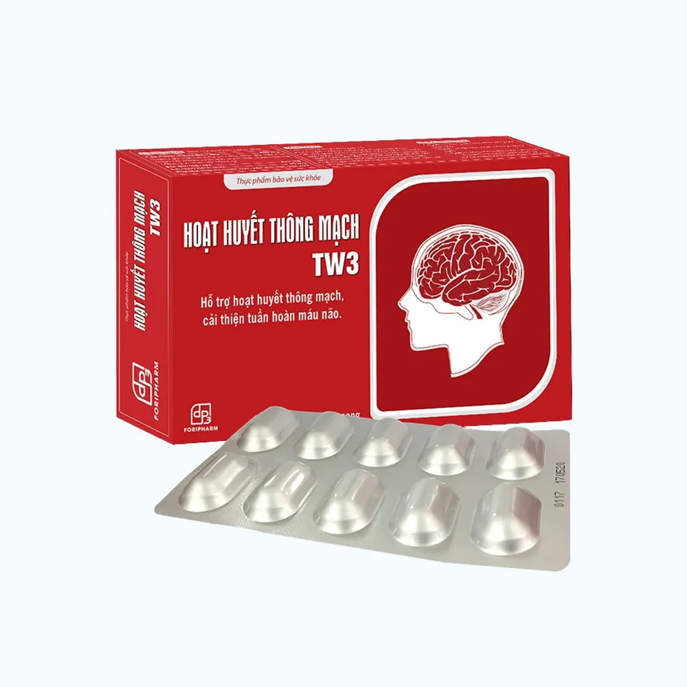 Viên uống Foripharm Hoạt Huyết Thông Mạch TW3 (Hộp 3 x vỉ 10 viên) 2