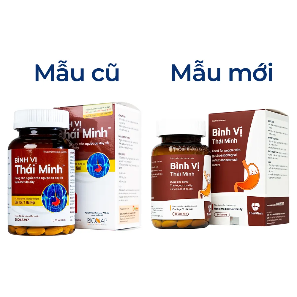VIÊN UỐNG GIẢM ACID DỊCH VỊ BÌNH VỊ THÁI MINH 80V 6