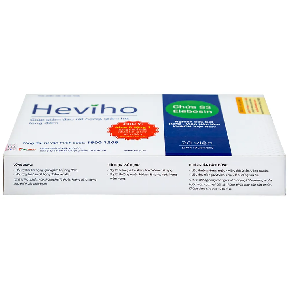 VIÊN UỐNG GIẢM HO HEVIHO THÁI MINH 2X10 2