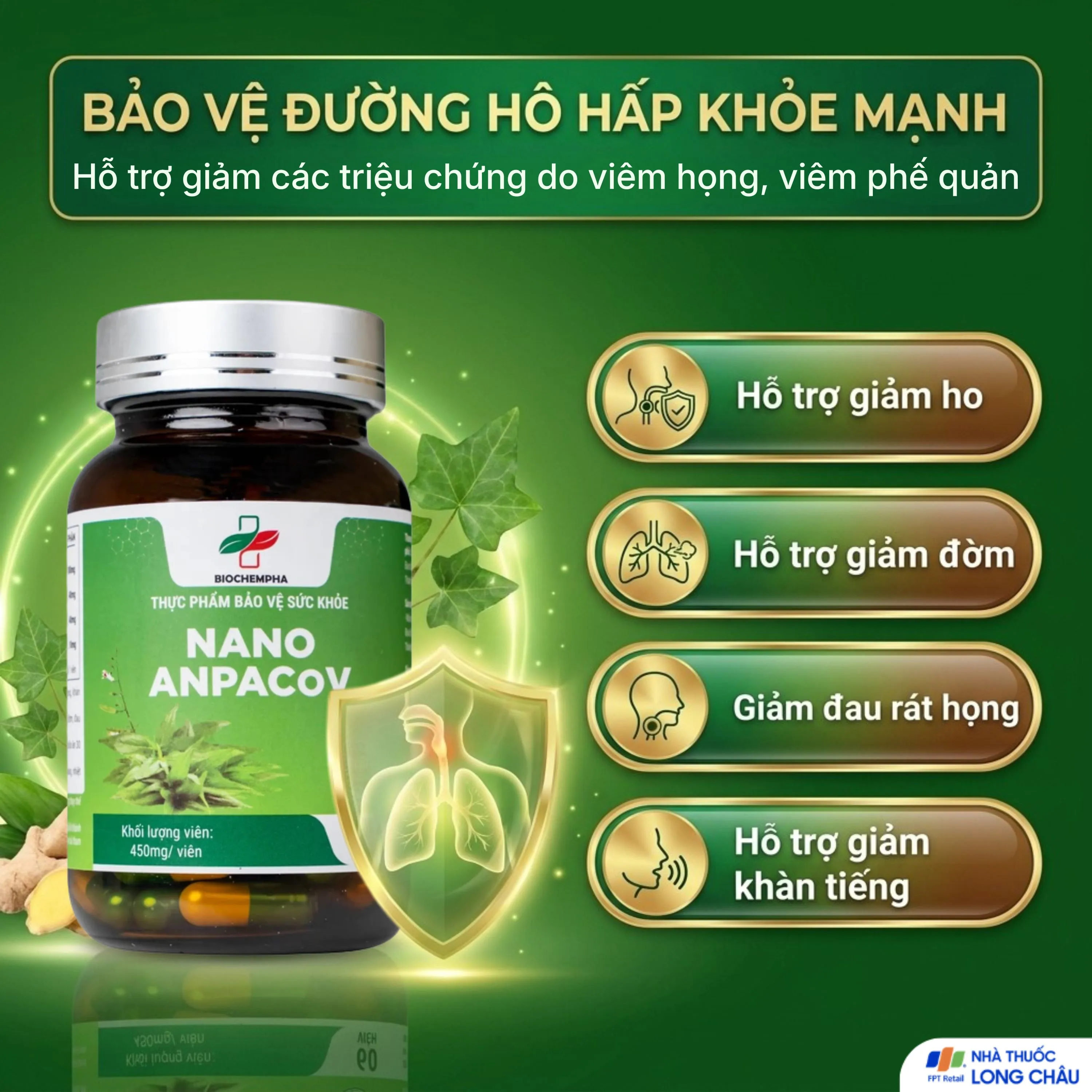 VIÊN UỐNG GIẢM HO NANO ANPACOV BIOCHEMPHA 60V 4