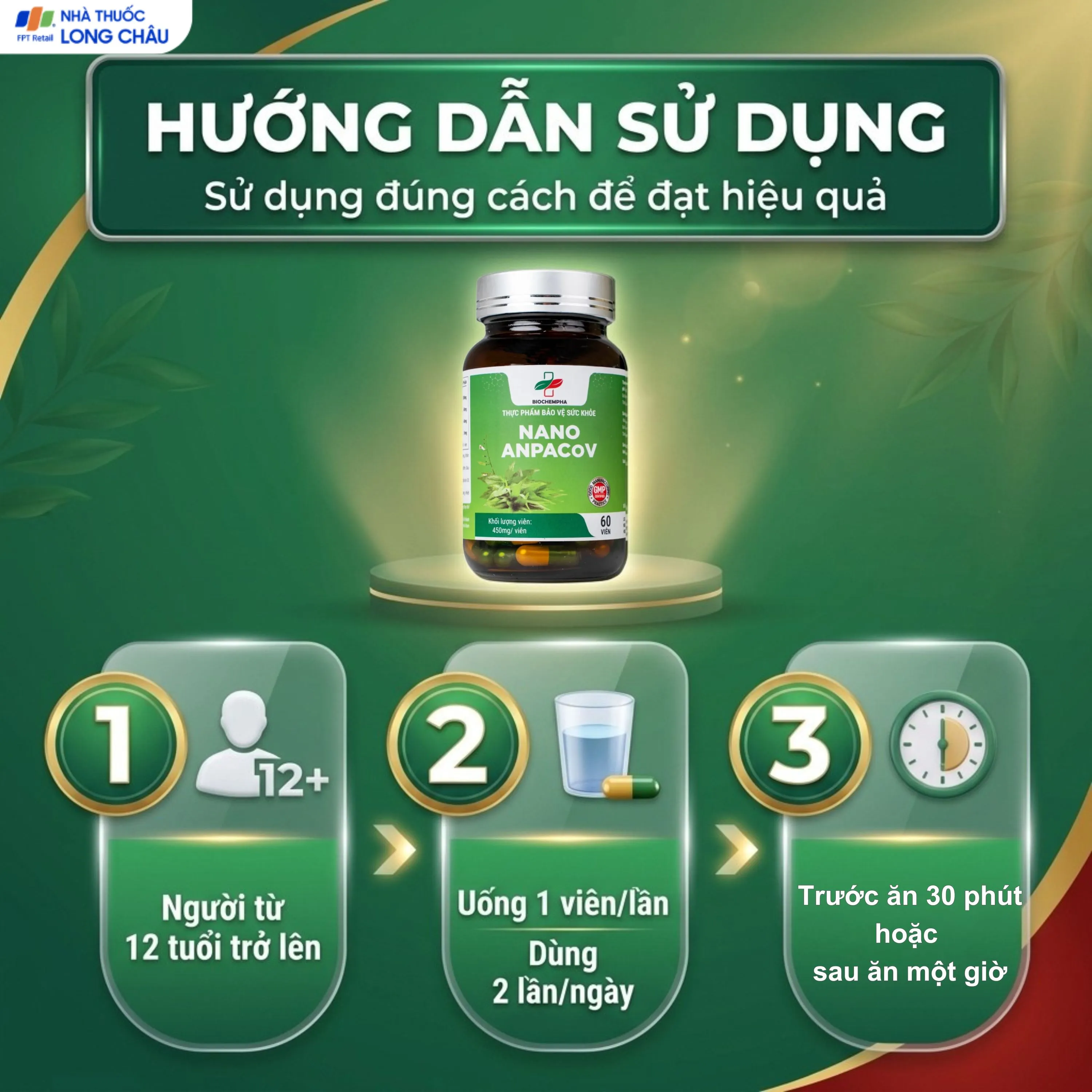 VIÊN UỐNG GIẢM HO NANO ANPACOV BIOCHEMPHA 60V 5