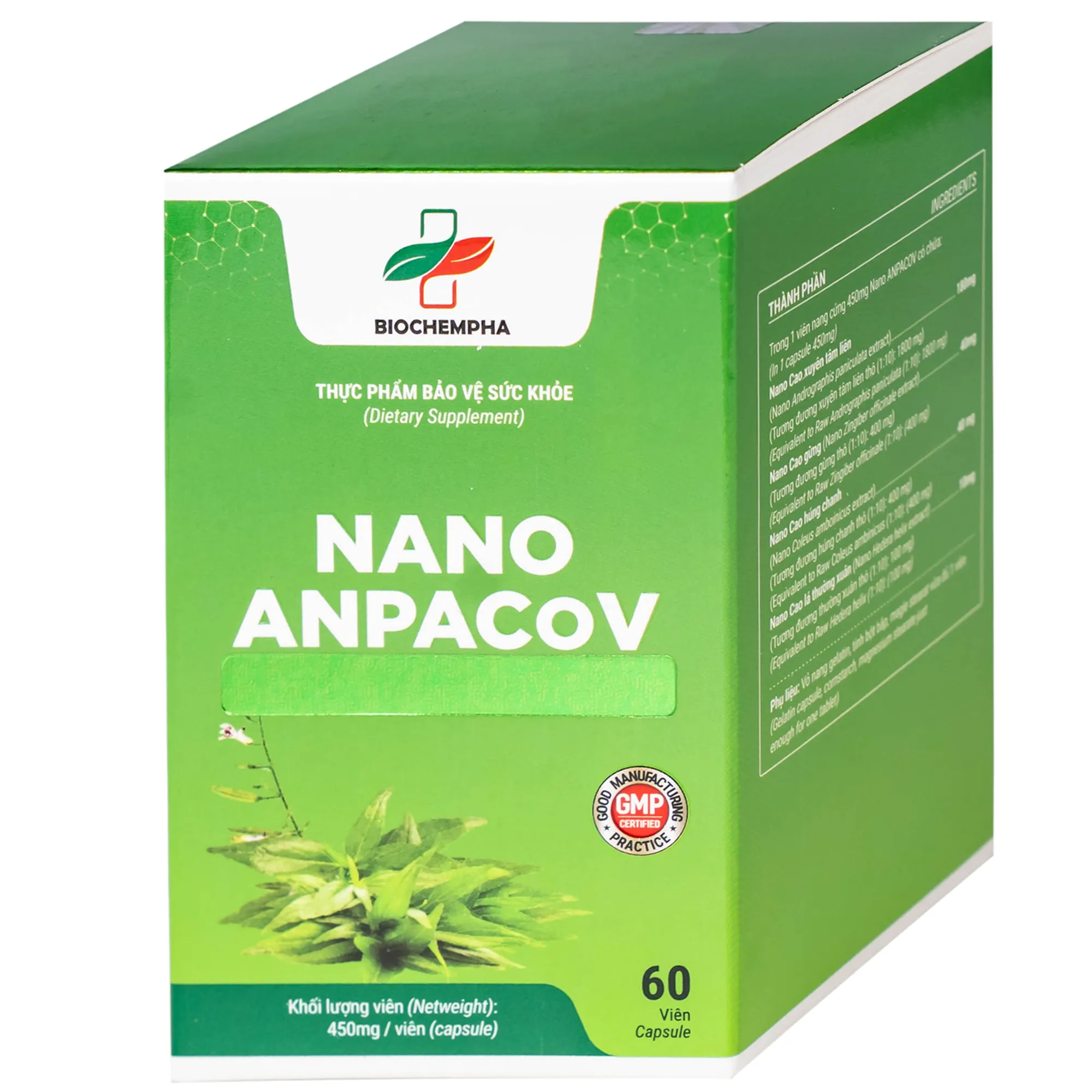 VIÊN UỐNG GIẢM HO NANO ANPACOV BIOCHEMPHA 60V 7