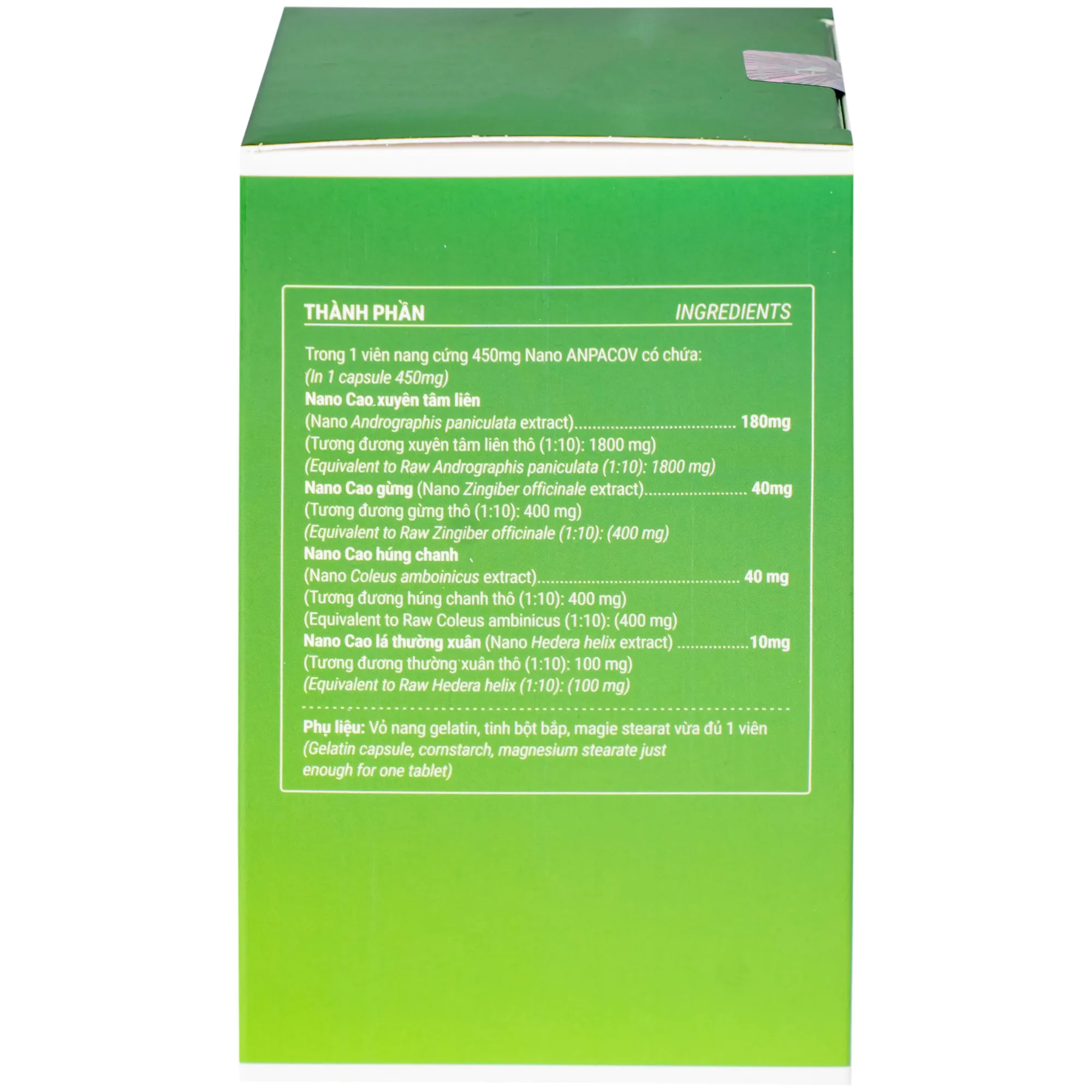 VIÊN UỐNG GIẢM HO NANO ANPACOV BIOCHEMPHA 60V 10