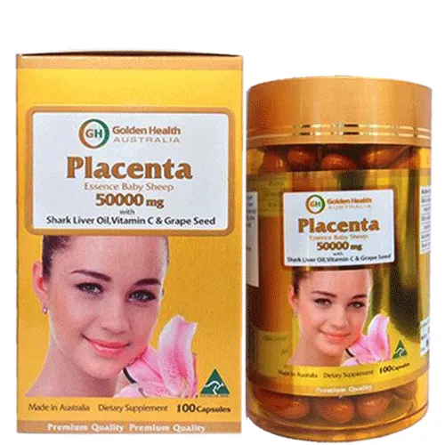 Viên uống giảm nám, làm trắng da Golden Health Placenta 50.000 mg