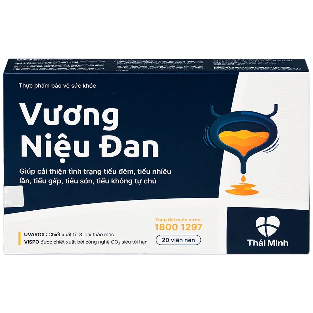 VIÊN UỐNG GIẢM TIỂU ĐÊM VƯƠNG NIỆU ĐAN THÁI MINH 2X10 2