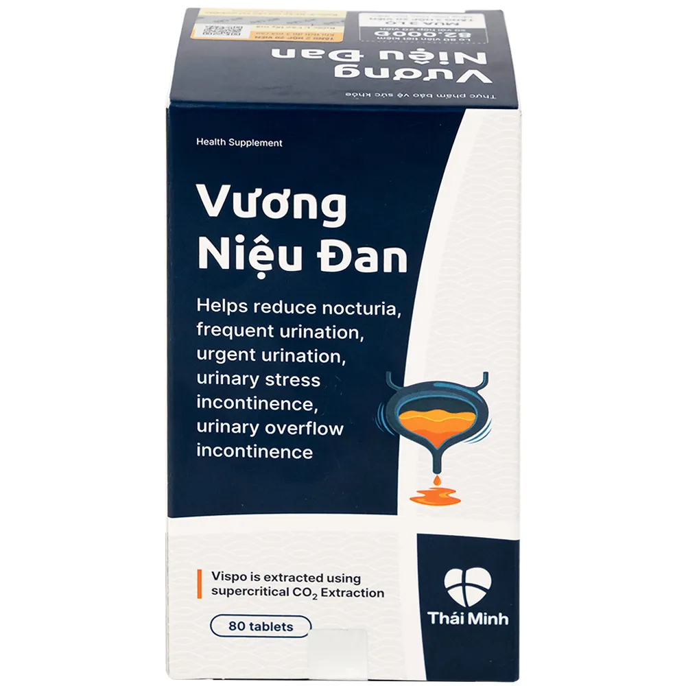VIÊN UỐNG GIẢM TIỂU ĐÊM VƯƠNG NIỆU ĐAN THÁI MINH 80V 8