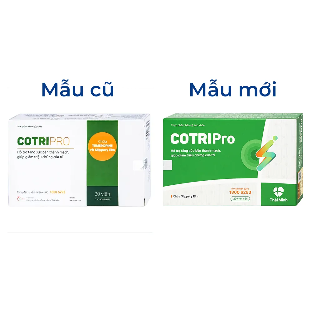 VIÊN UỐNG GIẢM TRĨ COTRIPRO THÁI MINH 2X10 2