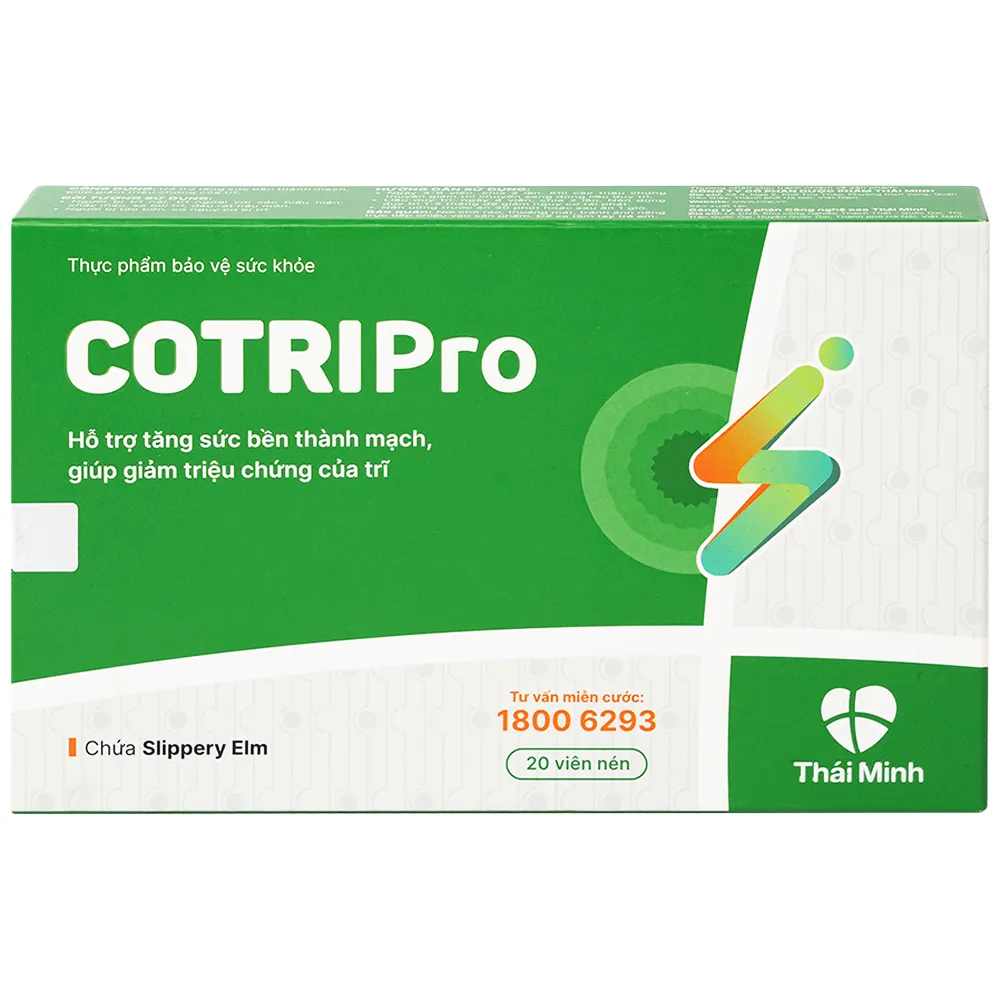 VIÊN UỐNG GIẢM TRĨ COTRIPRO THÁI MINH 2X10 3