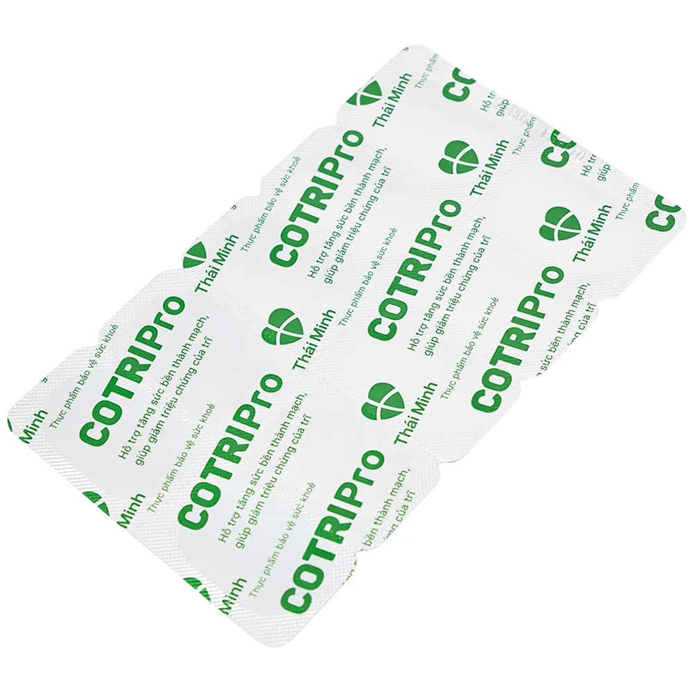 VIÊN UỐNG GIẢM TRĨ COTRIPRO THÁI MINH 2X10 9