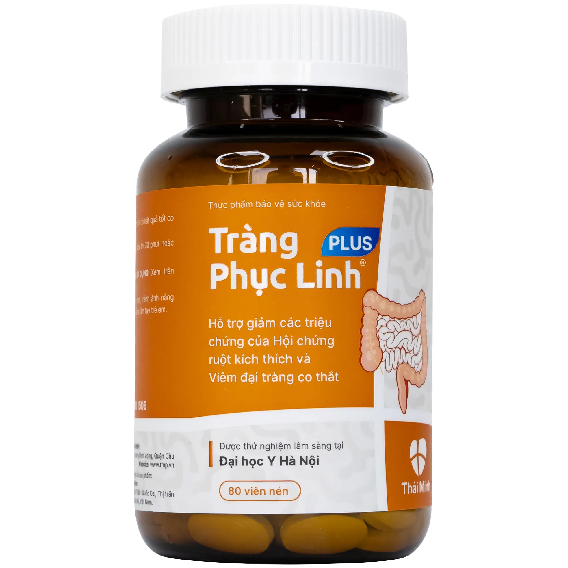 VIÊN UỐNG GIẢM TRIỆU CHỨNG RUỘT KÍCH THÍCH TRÀNG PHỤC LINH PLUS THÁI MINH 80V 9