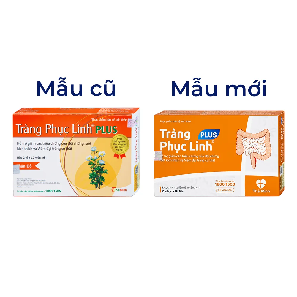 VIÊN UỐNG GIẢM TRIỆU CHỨNG RUỘT KÍCH THÍCH TRÀNG PHỤC LINH PLUS THÁI MINH 2X10 2
