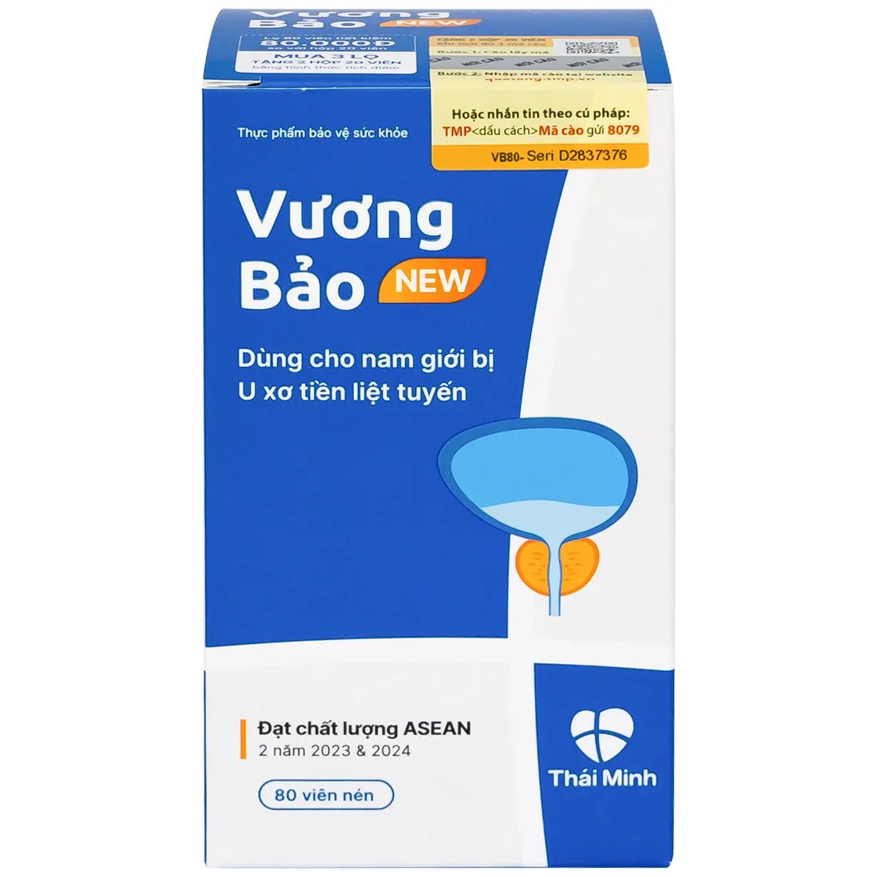 VIÊN UỐNG GIẢM U XƠ TIỀN LIỆT TUYẾN VƯƠNG BẢO NEW 80V 4