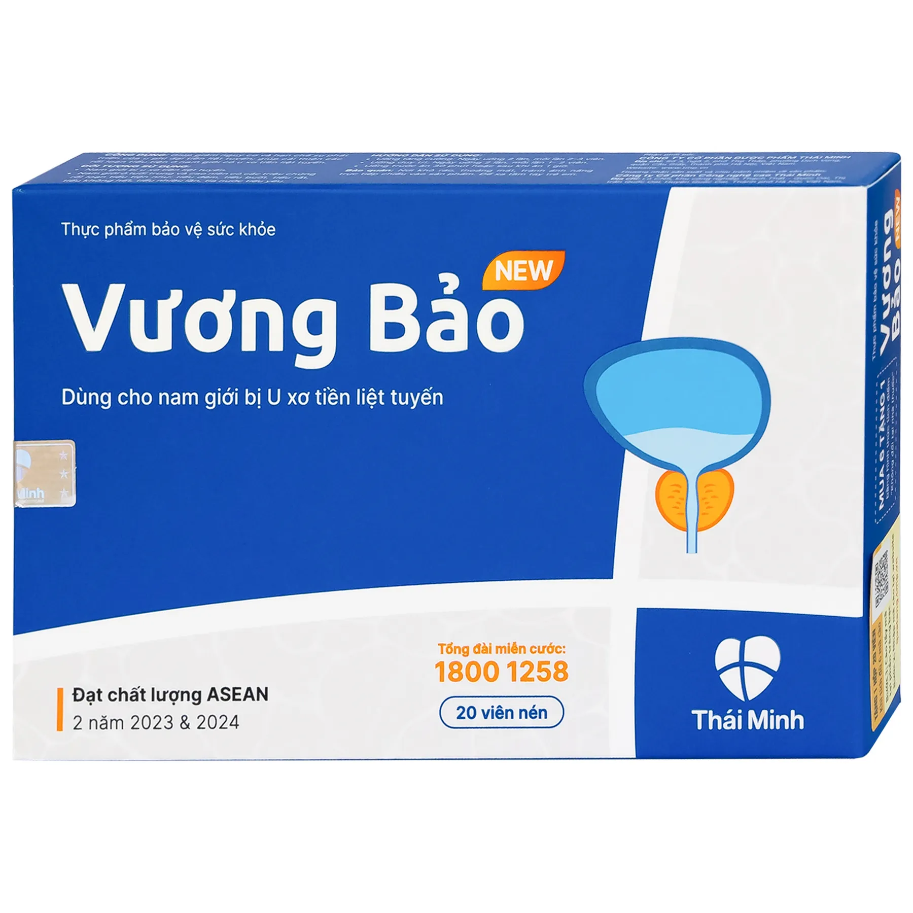 VIÊN UỐNG GIẢM U XƠ TIỀN LIỆT TUYẾN VƯƠNG BẢO NEW THÁI MINH 2X10
