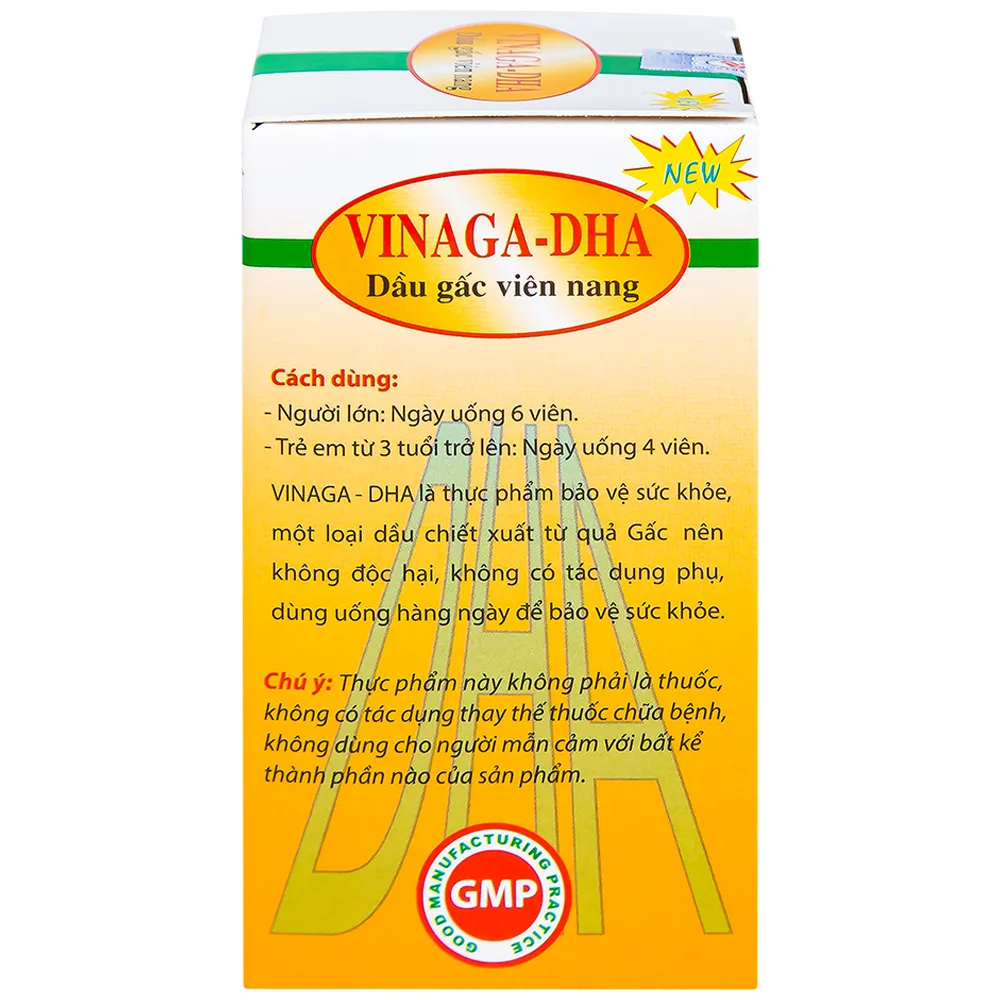 VIÊN UỐNG GIÚP BỔ NÃO DẦU GẤC VIÊN NANG VINAGA - DHA 100V 7