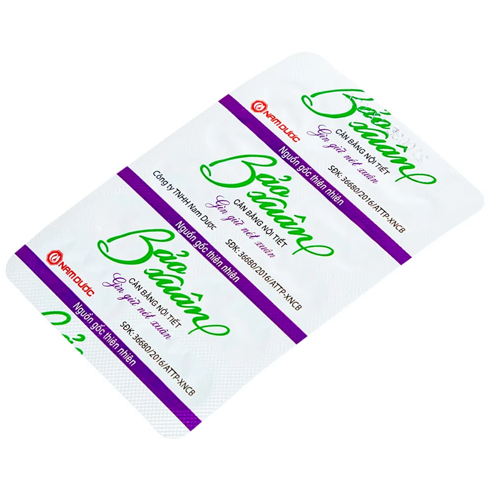 VIÊN UỐNG GIÚP BỔ SUNG NỘI TIẾT TỐ NỮ ESTROGEN BẢO XUÂN 50+ NAM DƯỢC 3X10 3