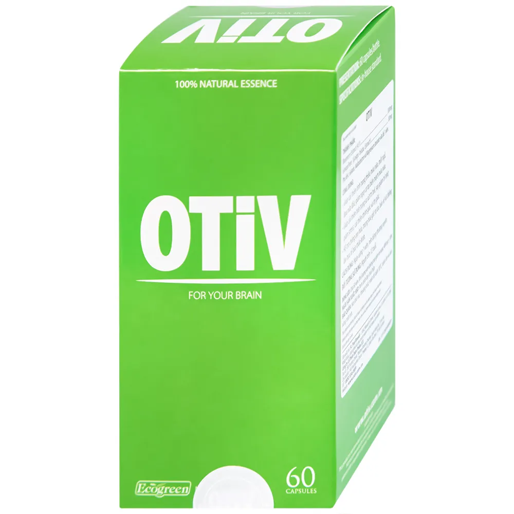 VIÊN UỐNG GIÚP CẢI THIỆN TÌNH TRẠNG THIẾU MÁU NÃO OTIV ECOGREEN 60V 9