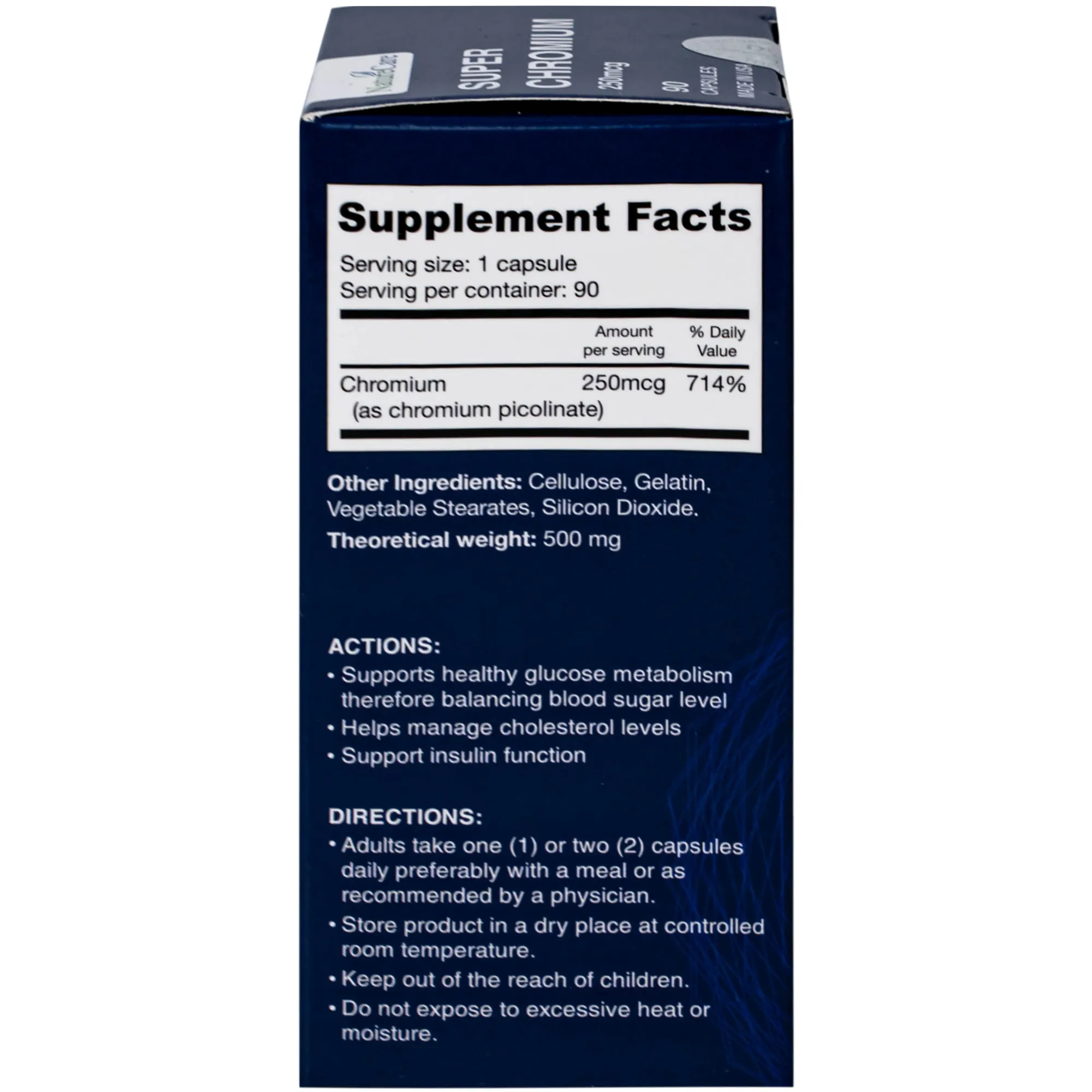 VIÊN UỐNG GIÚP CÂN BẰNG ĐƯỜNG HUYẾT SUPER CHROMIUM 250MCG NATURECARE 90V 10