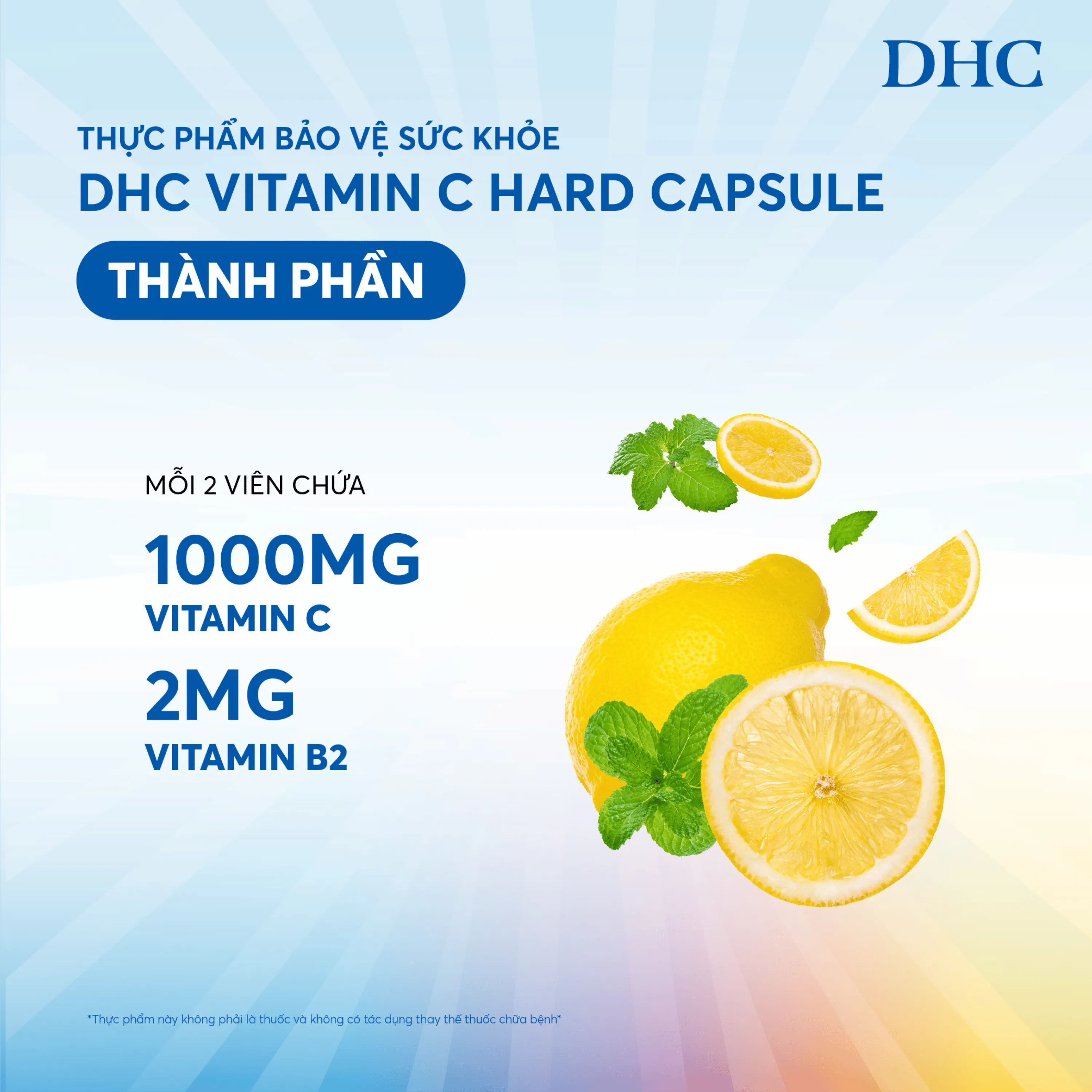 VIÊN UỐNG GIÚP DA SÁNG MỊN DHC VITAMIN C 60V 3