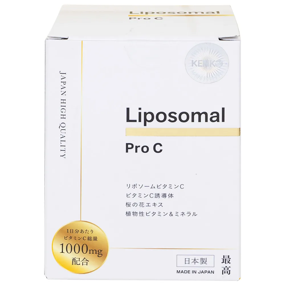 VIÊN UỐNG GIÚP TĂNG CƯỜNG ĐỀ KHÁNG, HẠN CHẾ OXY HÓA VÀ LÃO HÓA LIPOSOMAL PRO C KENKO 120V 4