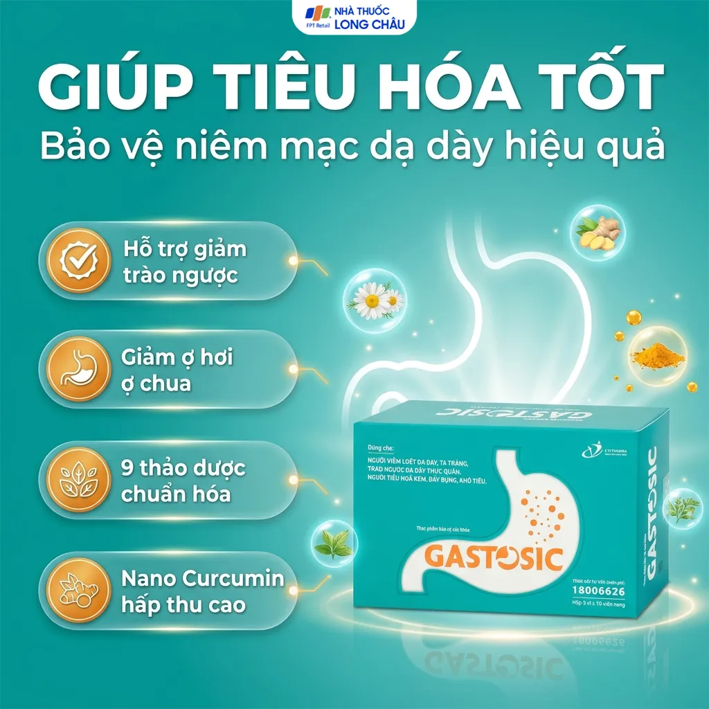 VIÊN UỐNG GIÚP TIÊU HÓA GASTOSIC CVI 3X10 2