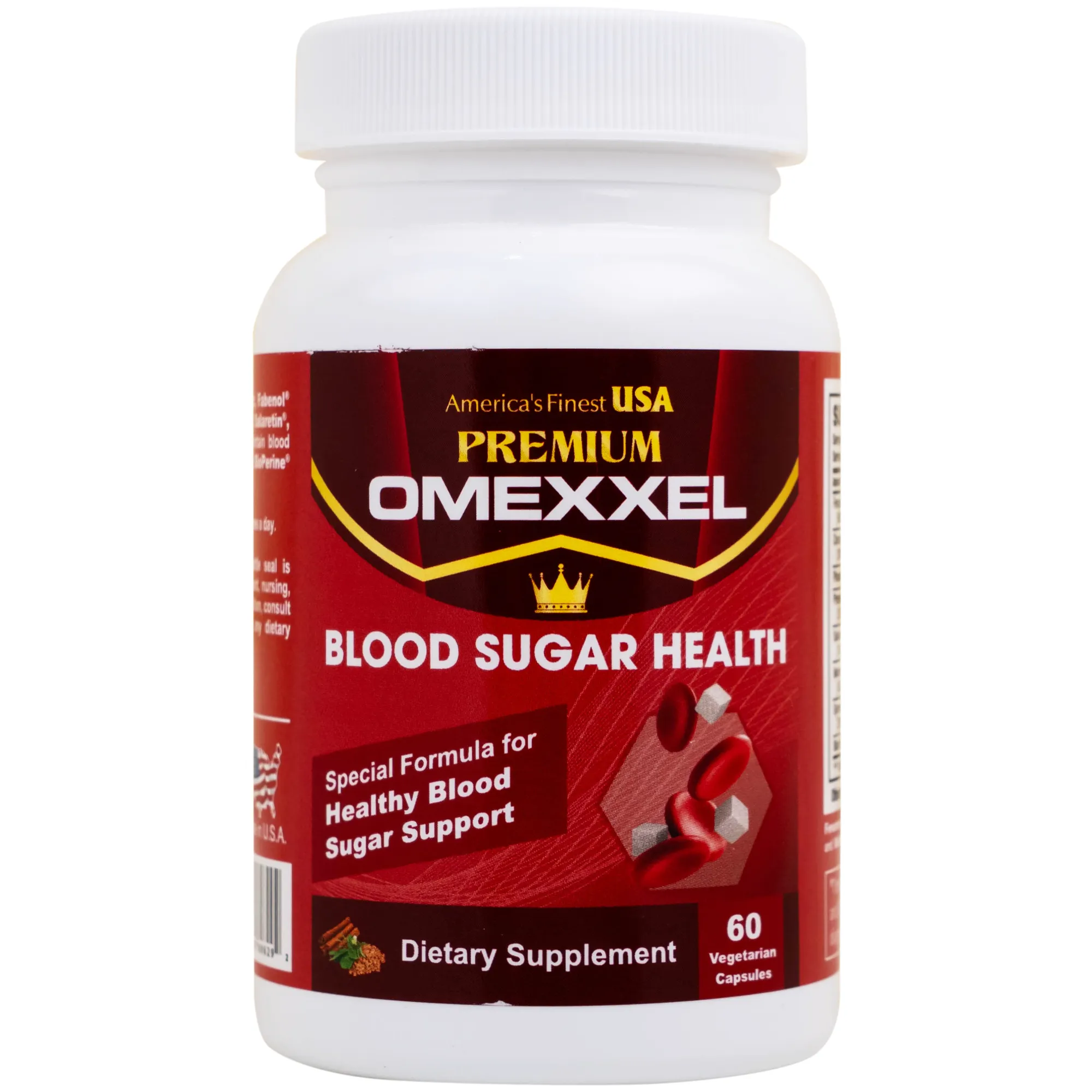 VIÊN UỐNG HỖ TRỢ ỔN ĐỊNH ĐƯỜNG HUYẾT PREMIUM OMEXXEL BLOOD SUGAR HEALTH 60V 14