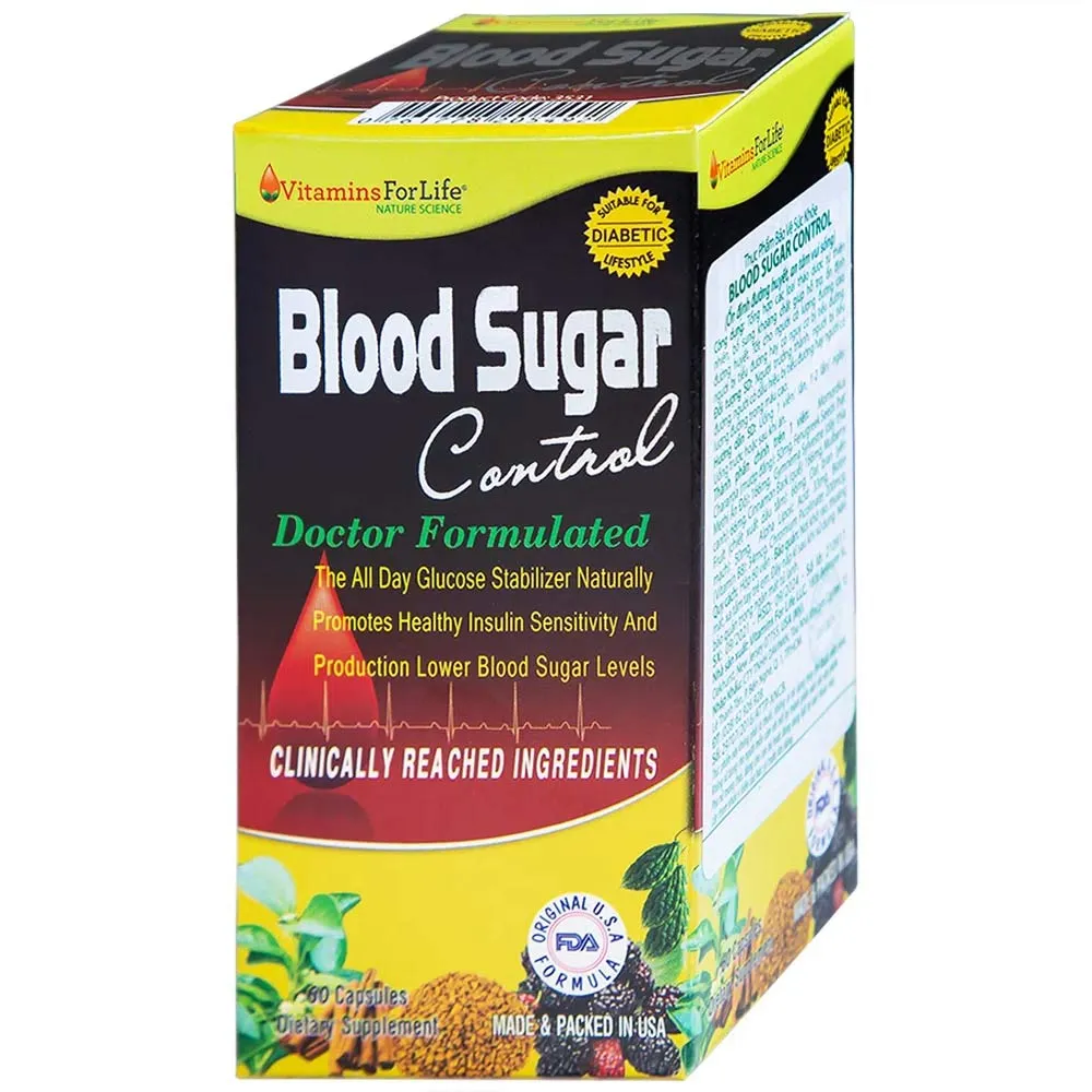 VIÊN UỐNG HỖ TRỢ ỔN ĐỊNH ĐƯỜNG HUYẾT BLOOD SUGAR CONTROL VITAMINS FOR LIFE 60V 14