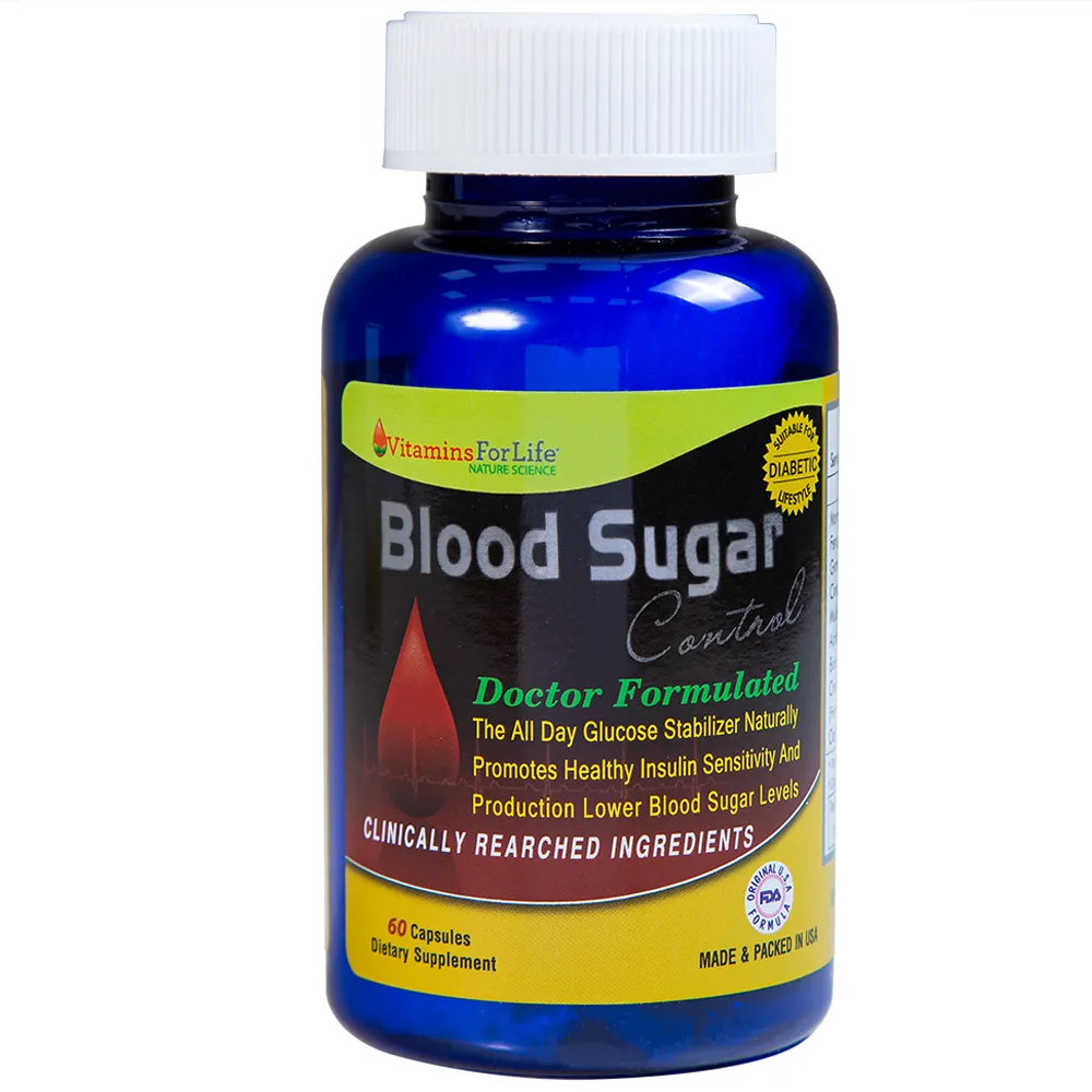 VIÊN UỐNG HỖ TRỢ ỔN ĐỊNH ĐƯỜNG HUYẾT BLOOD SUGAR CONTROL VITAMINS FOR LIFE 60V 6
