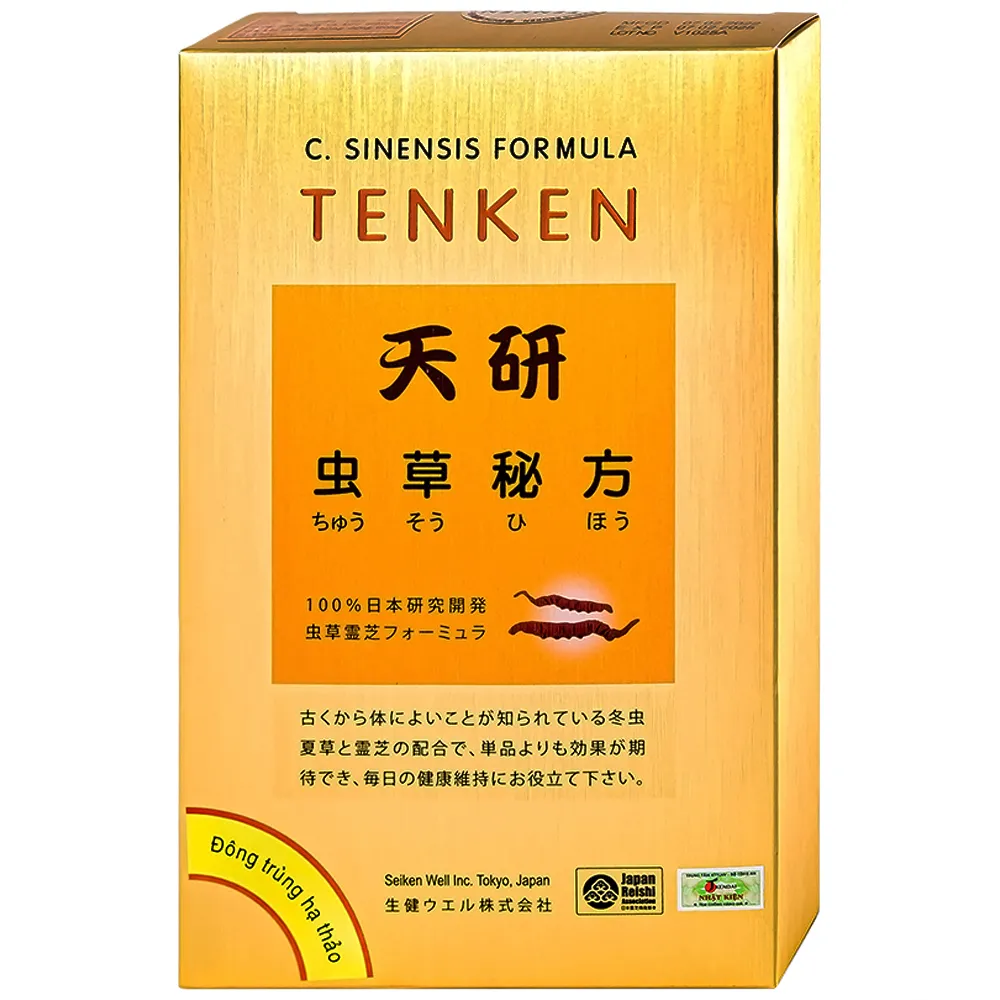 VIÊN UỐNG HỖ TRỢ BỒI BỔ SỨC KHỎE ĐÔNG TRÙNG HẠ THẢO TENKEN 60V