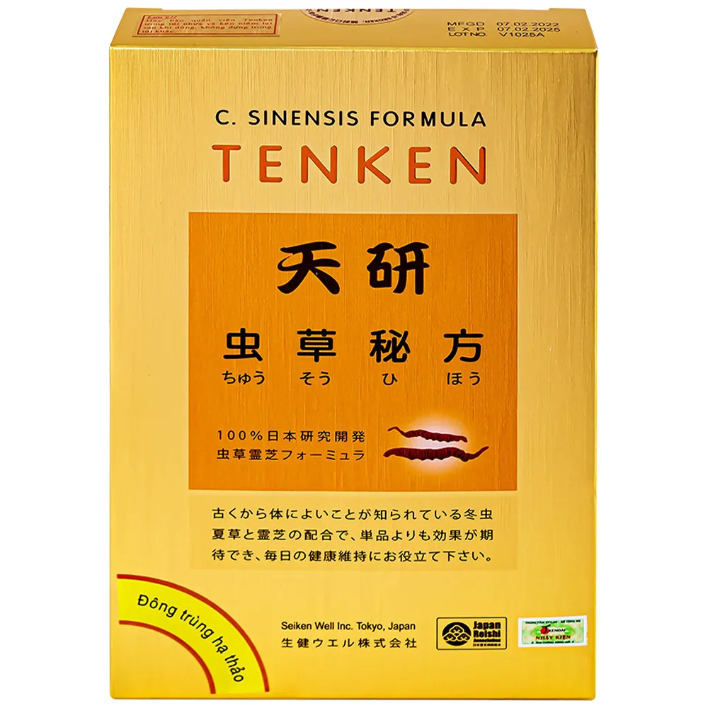 VIÊN UỐNG HỖ TRỢ BỒI BỔ SỨC KHỎE ĐÔNG TRÙNG HẠ THẢO TENKEN 60V 4