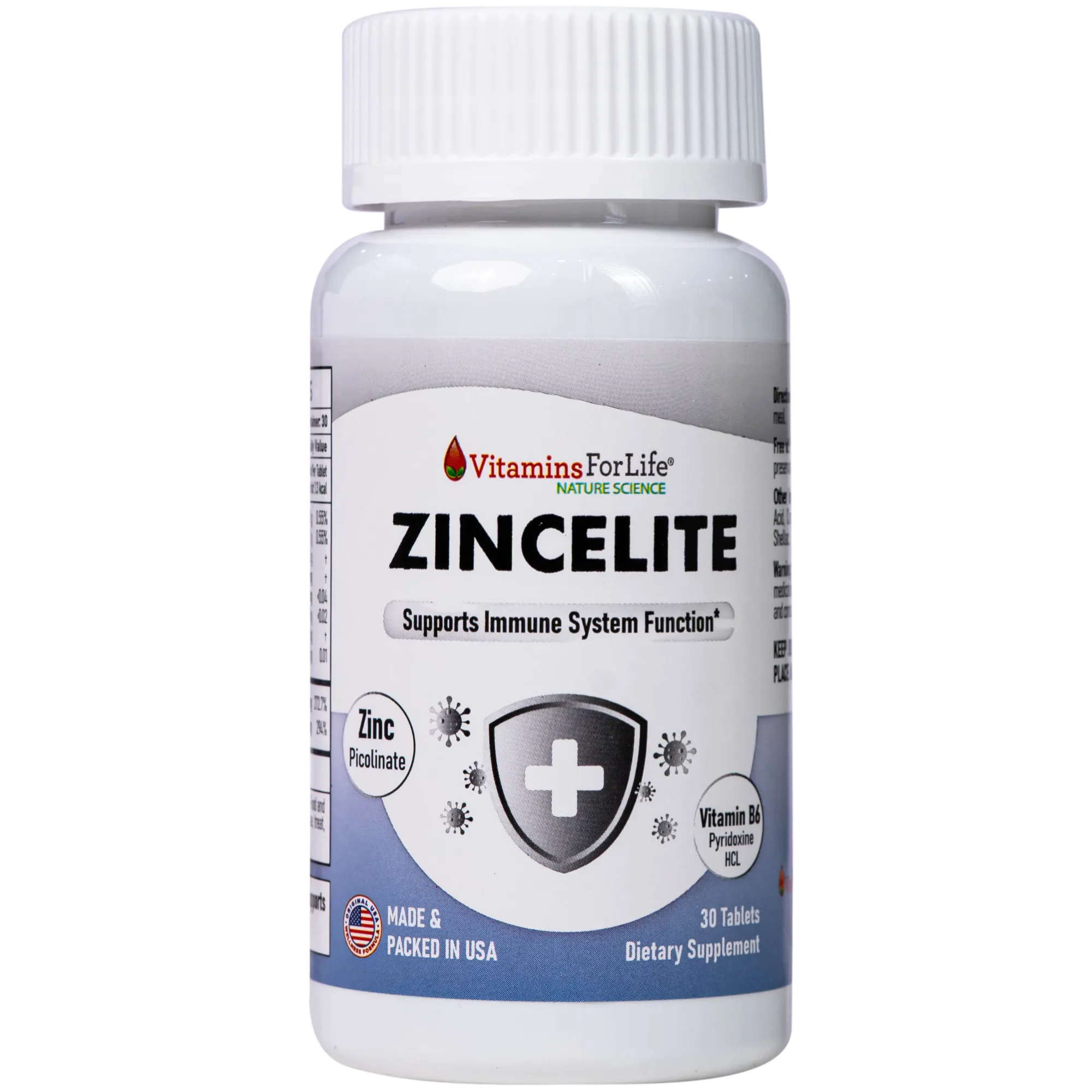 VIÊN UỐNG HỖ TRỢ CẢI THIỆN SỨC ĐỀ KHÁNG CHO CƠ THỂ ZINCELITE VITAMINS FOR LIFE 30V 7