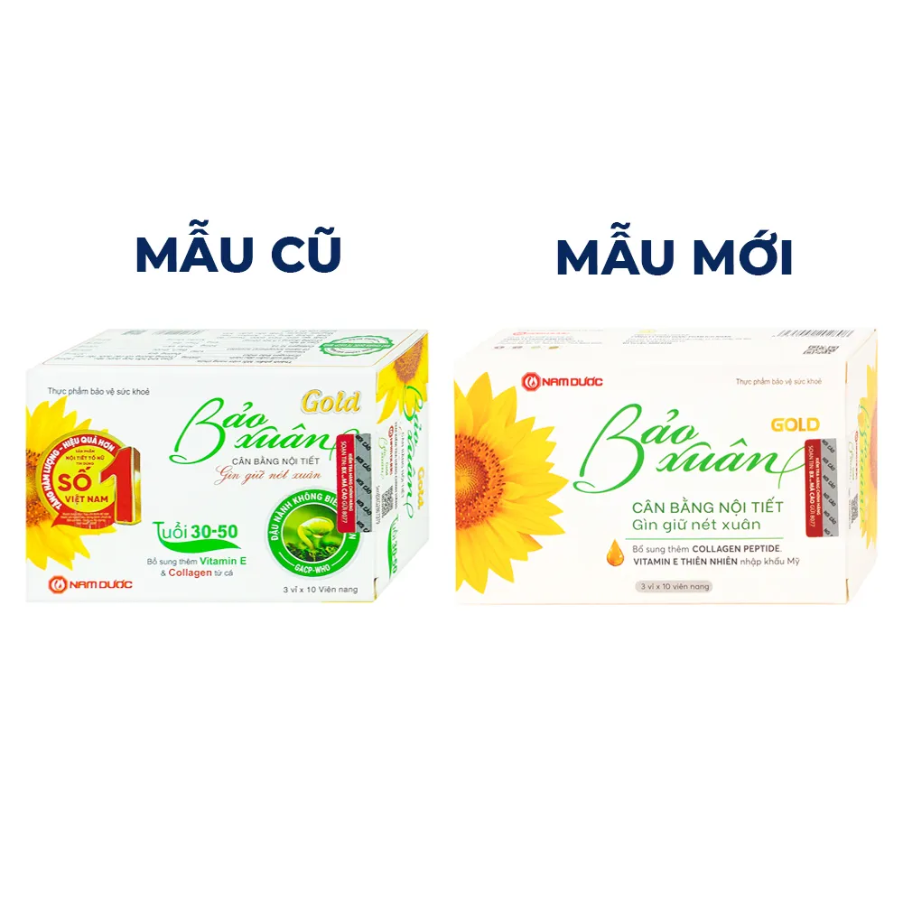 VIÊN UỐNG HỖ TRỢ CÂN BẰNG NỘI TIẾT TỐ NỮ BẢO XUÂN GOLD NAM DƯỢC 3X10 2