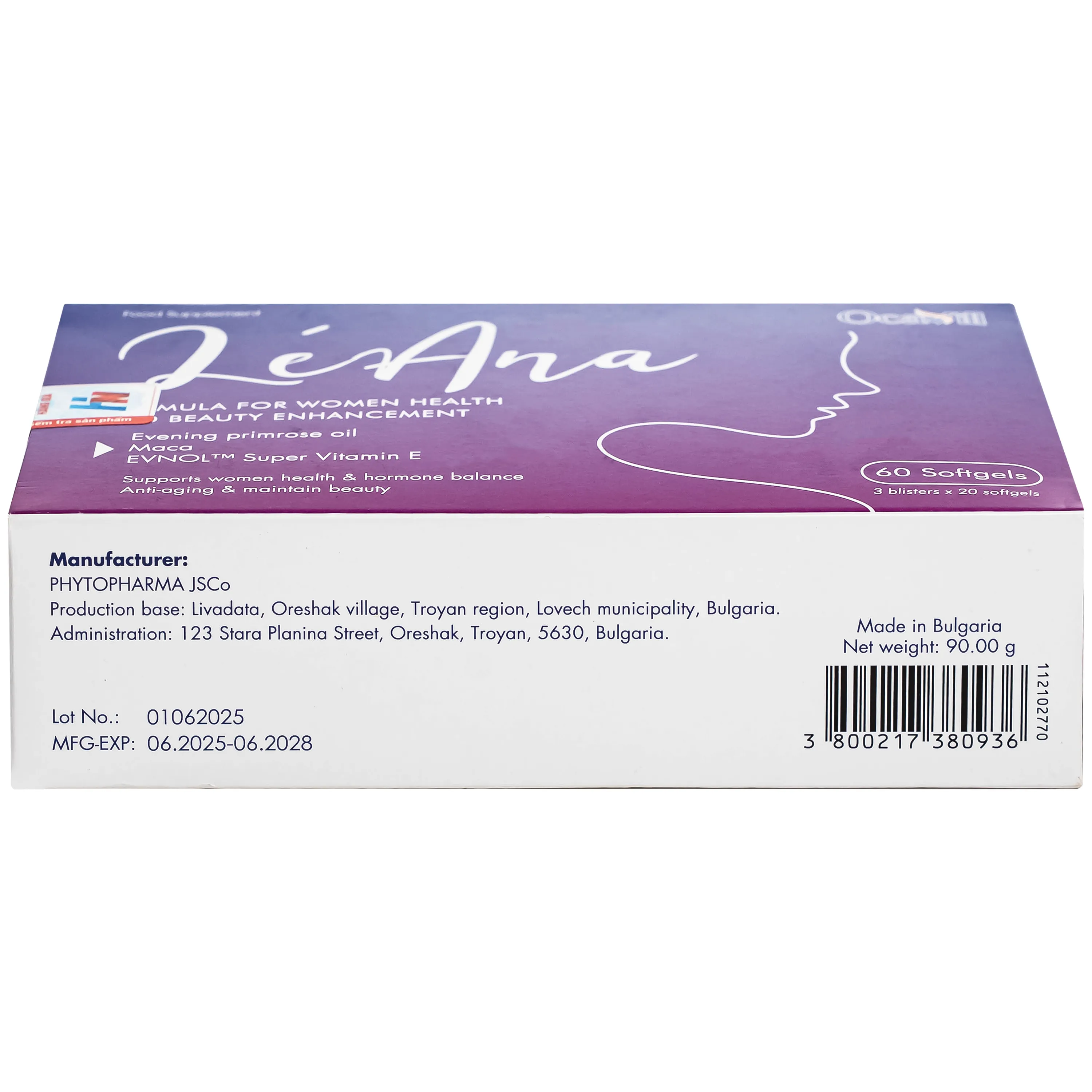VIÊN UỐNG HỖ TRỢ CÂN BẰNG NỘI TIẾT TỐ, CẢI THIỆN TRIỆU CHỨNG TIỀN MÃN KINH LÉANA OCAVILL 3X20 9