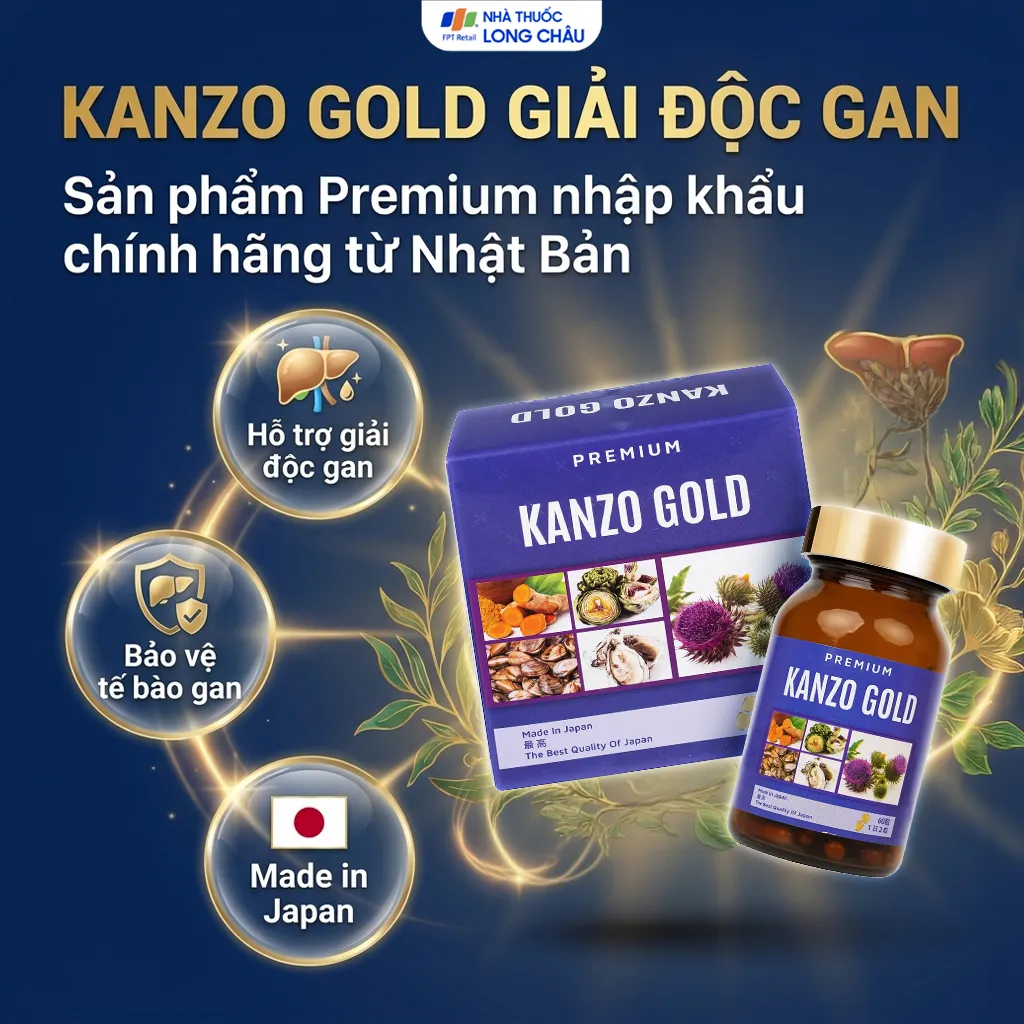 VIÊN UỐNG HỖ TRỢ CHỨC NĂNG GAN KANZO GOLD 60V 2