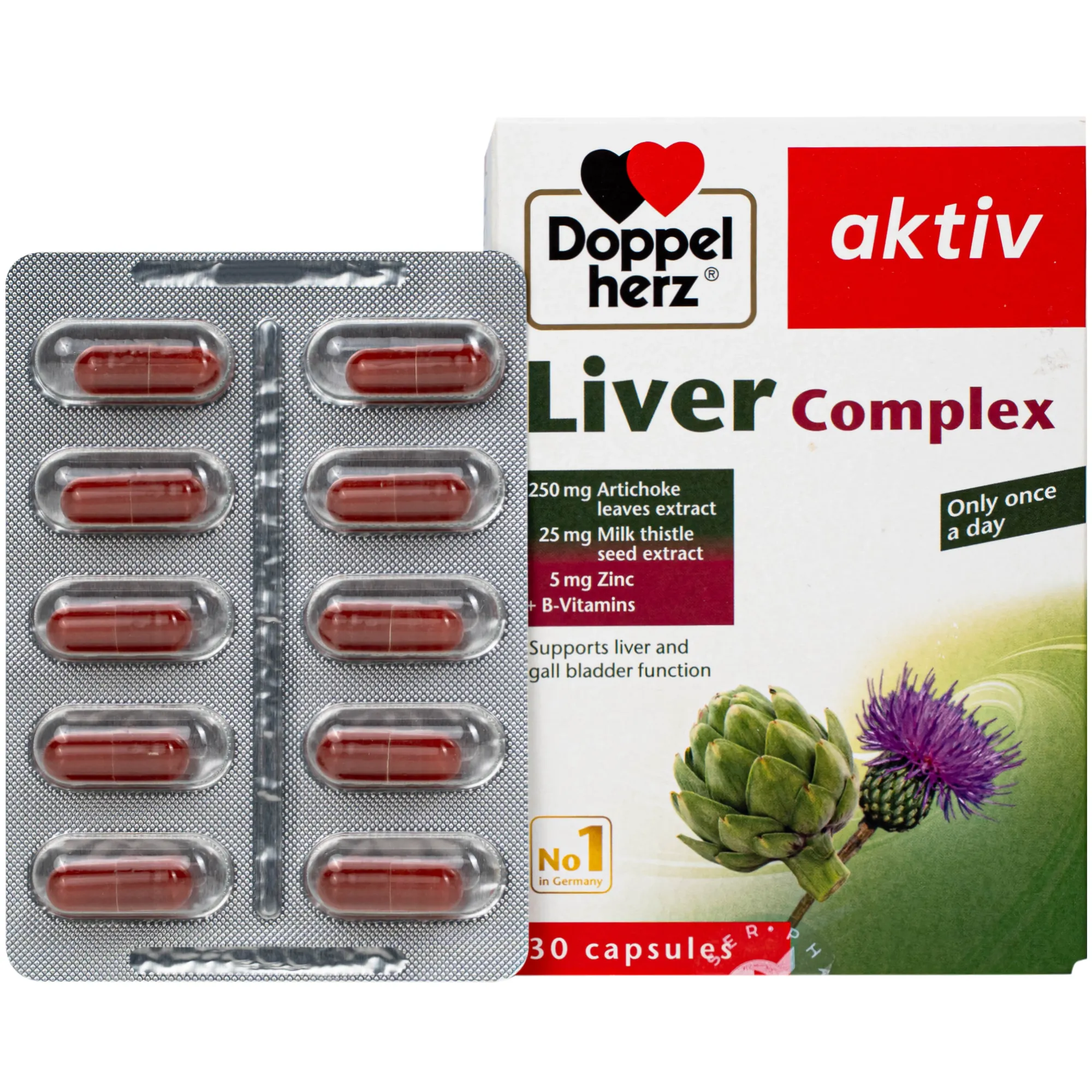 VIÊN UỐNG HỖ TRỢ CHỨC NĂNG GAN LIVER COMPLEXDOPPELHERZ 3X10