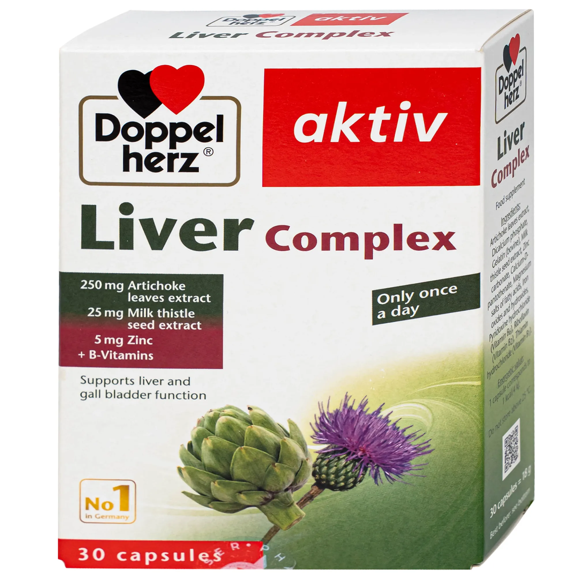 VIÊN UỐNG HỖ TRỢ CHỨC NĂNG GAN LIVER COMPLEXDOPPELHERZ 3X10 7