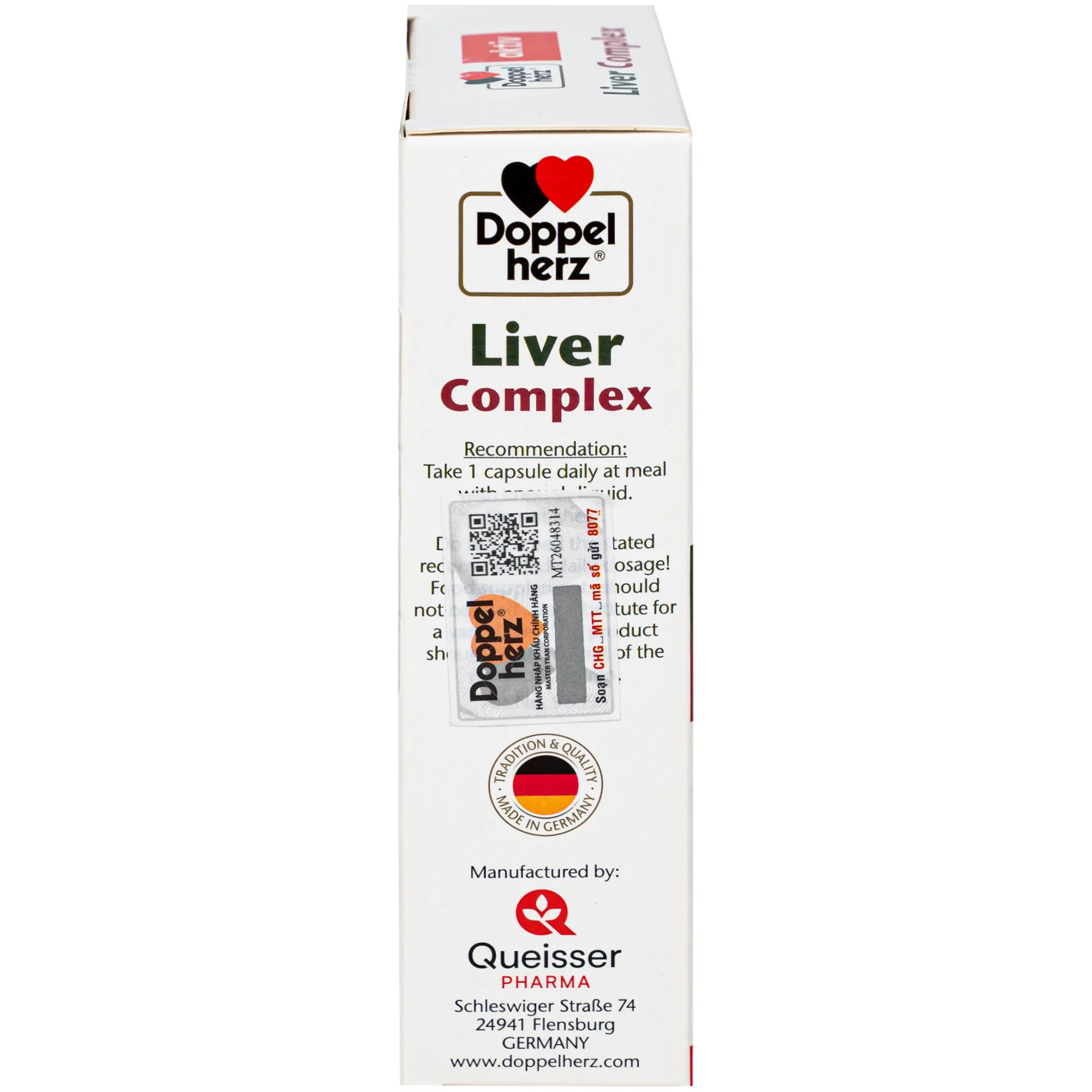 VIÊN UỐNG HỖ TRỢ CHỨC NĂNG GAN LIVER COMPLEXDOPPELHERZ 3X10 10