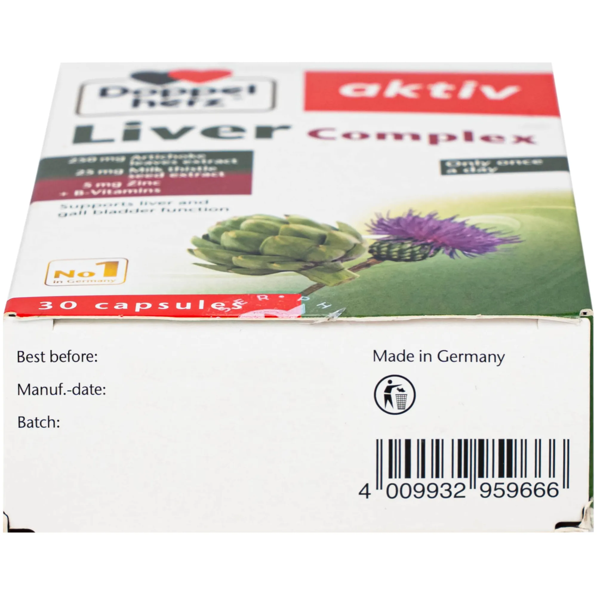 VIÊN UỐNG HỖ TRỢ CHỨC NĂNG GAN LIVER COMPLEXDOPPELHERZ 3X10 11