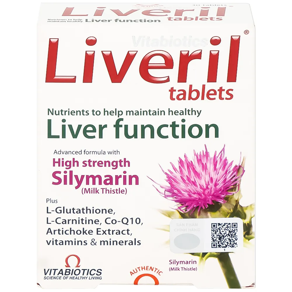 VIÊN UỐNG HỖ TRỢ CHỨC NĂNG GAN LIVERIL VITABIOTICS 5X6 4