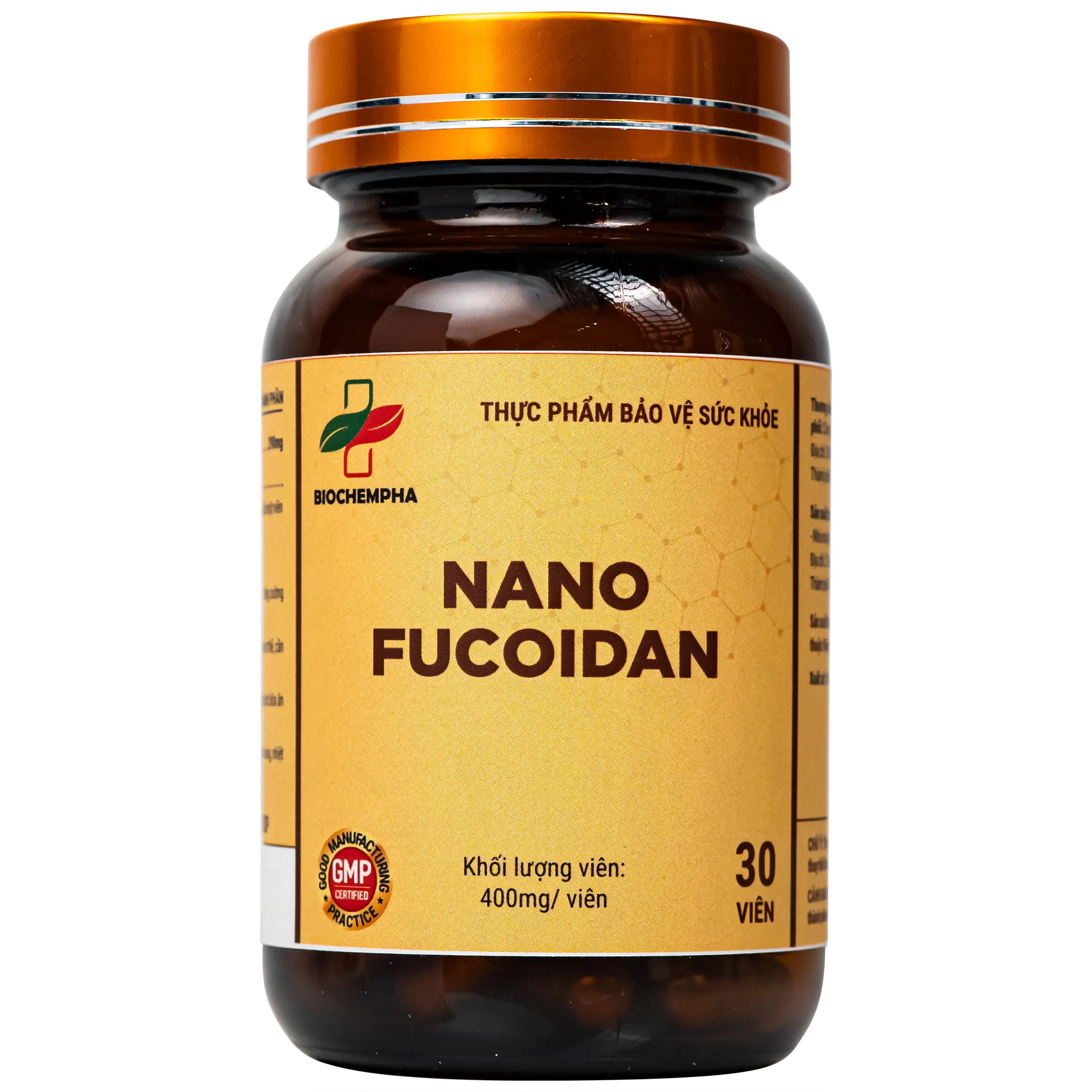 VIÊN UỐNG HỖ TRỢ CHỐNG OXY HÓA, HẠN CHẾ GỐC TỰ DO, TĂNG CƯỜNG SỨC KHỎE NANO FUCOIDAN BIOCHEMPHA 30V 6
