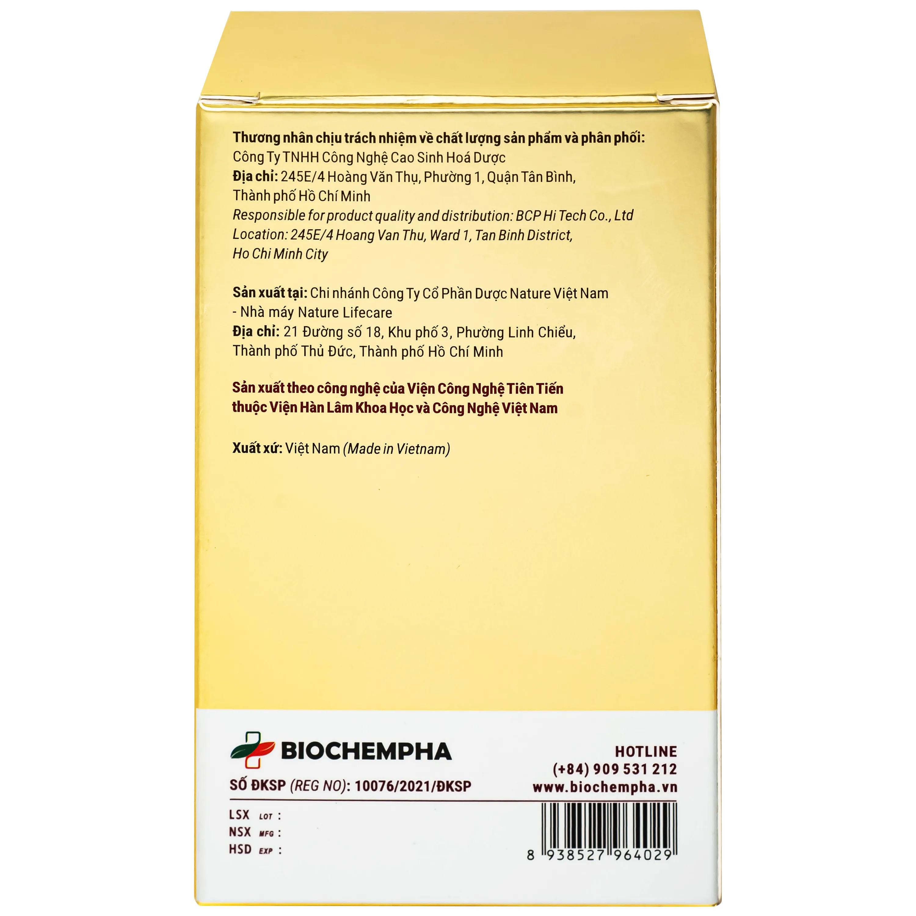 VIÊN UỐNG HỖ TRỢ CHỐNG OXY HÓA, HẠN CHẾ GỐC TỰ DO, TĂNG CƯỜNG SỨC KHỎE NANO FUCOIDAN BIOCHEMPHA 30V 9
