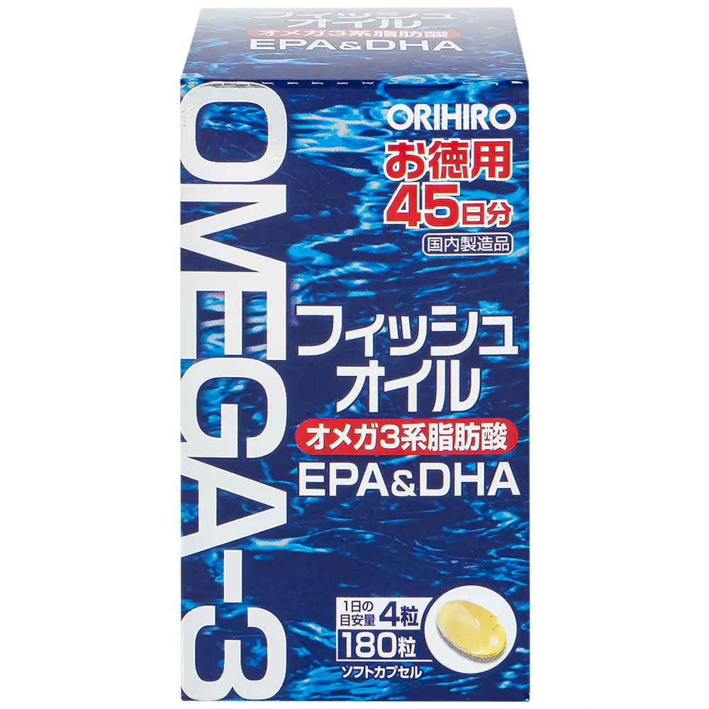 VIÊN UỐNG HỖ TRỢ CHO NÃO BỘ VÀ THỊ LỰC ORIHIRO FISH OIL 180V 4