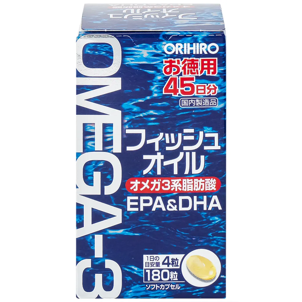 VIÊN UỐNG HỖ TRỢ CHO NÃO BỘ VÀ THỊ LỰC ORIHIRO FISH OIL 180V 5
