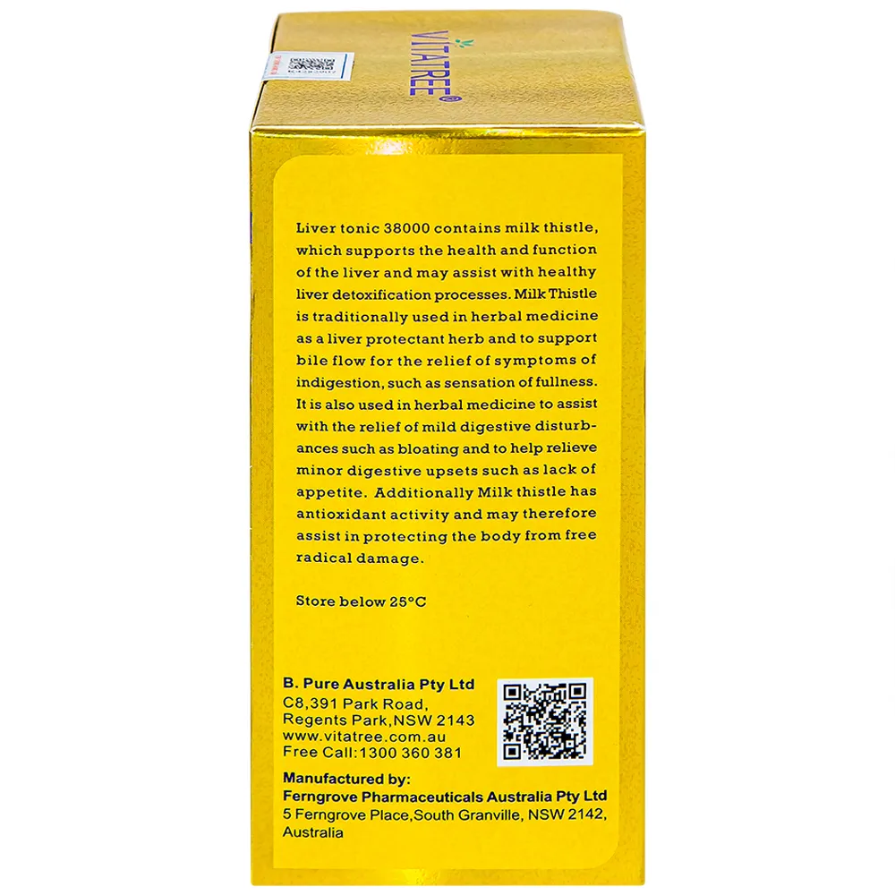 VIÊN UỐNG HỖ TRỢ GIẢI ĐỘC GAN VITATREE SUPER LIVER DETOX 100V 8
