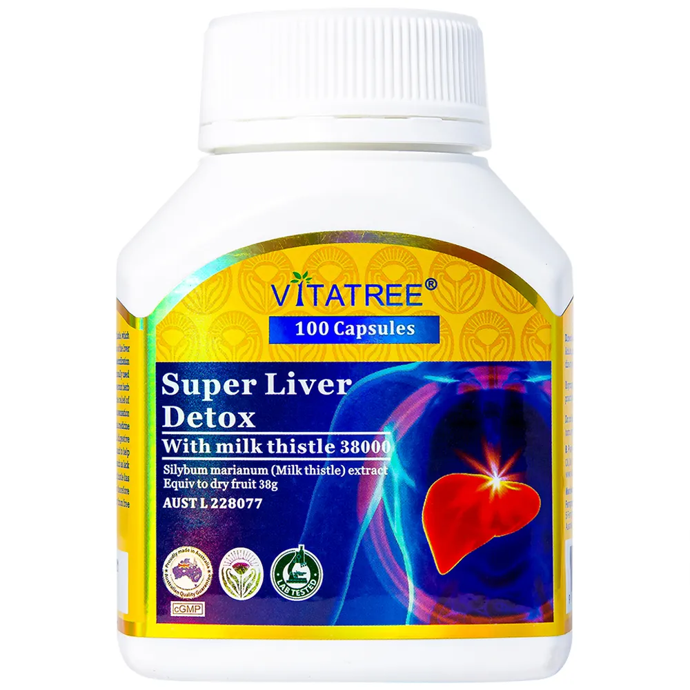VIÊN UỐNG HỖ TRỢ GIẢI ĐỘC GAN VITATREE SUPER LIVER DETOX 100V 9