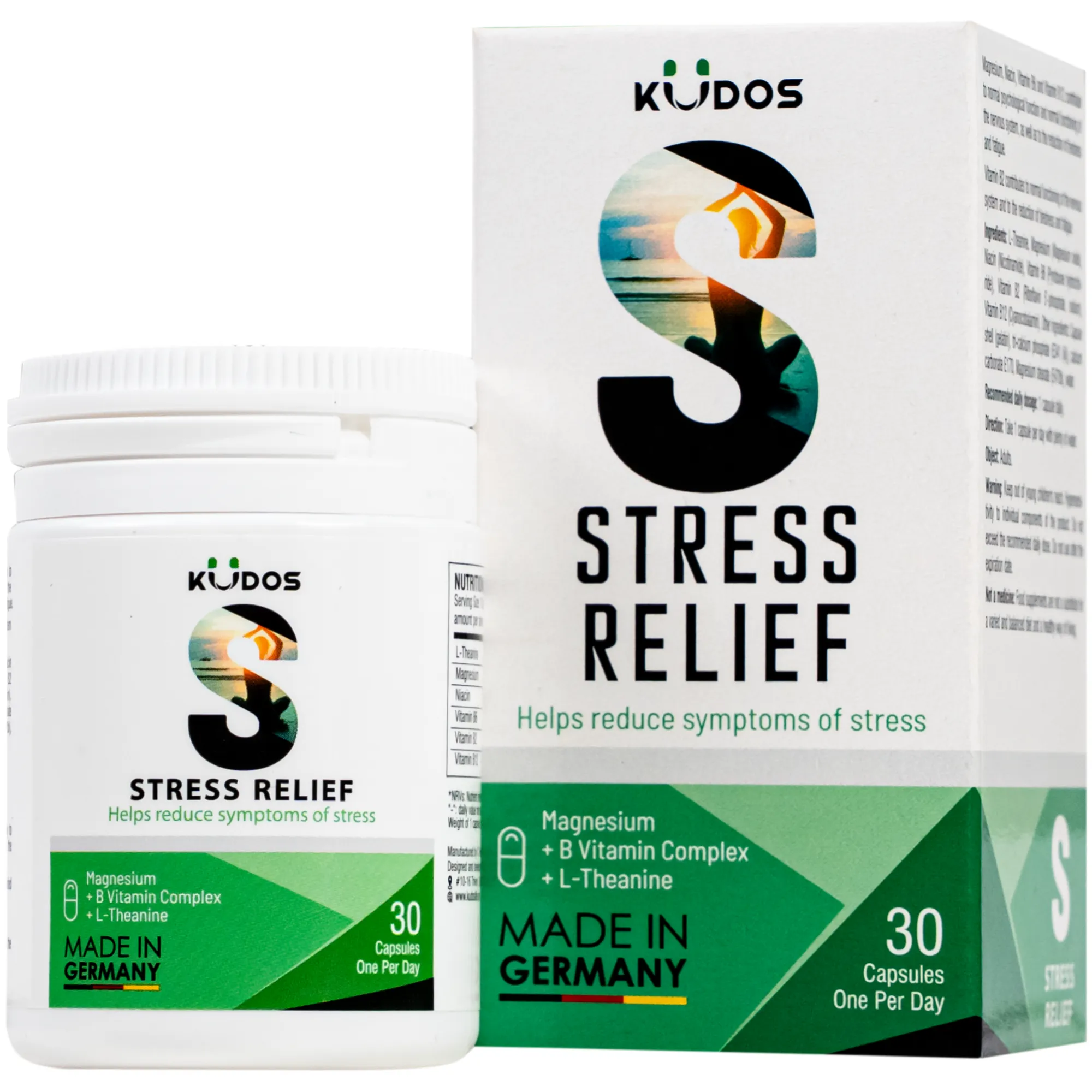 VIÊN UỐNG HỖ TRỢ GIẢM CĂNG THẲNG KUDOS STRESS RELIEF 30V