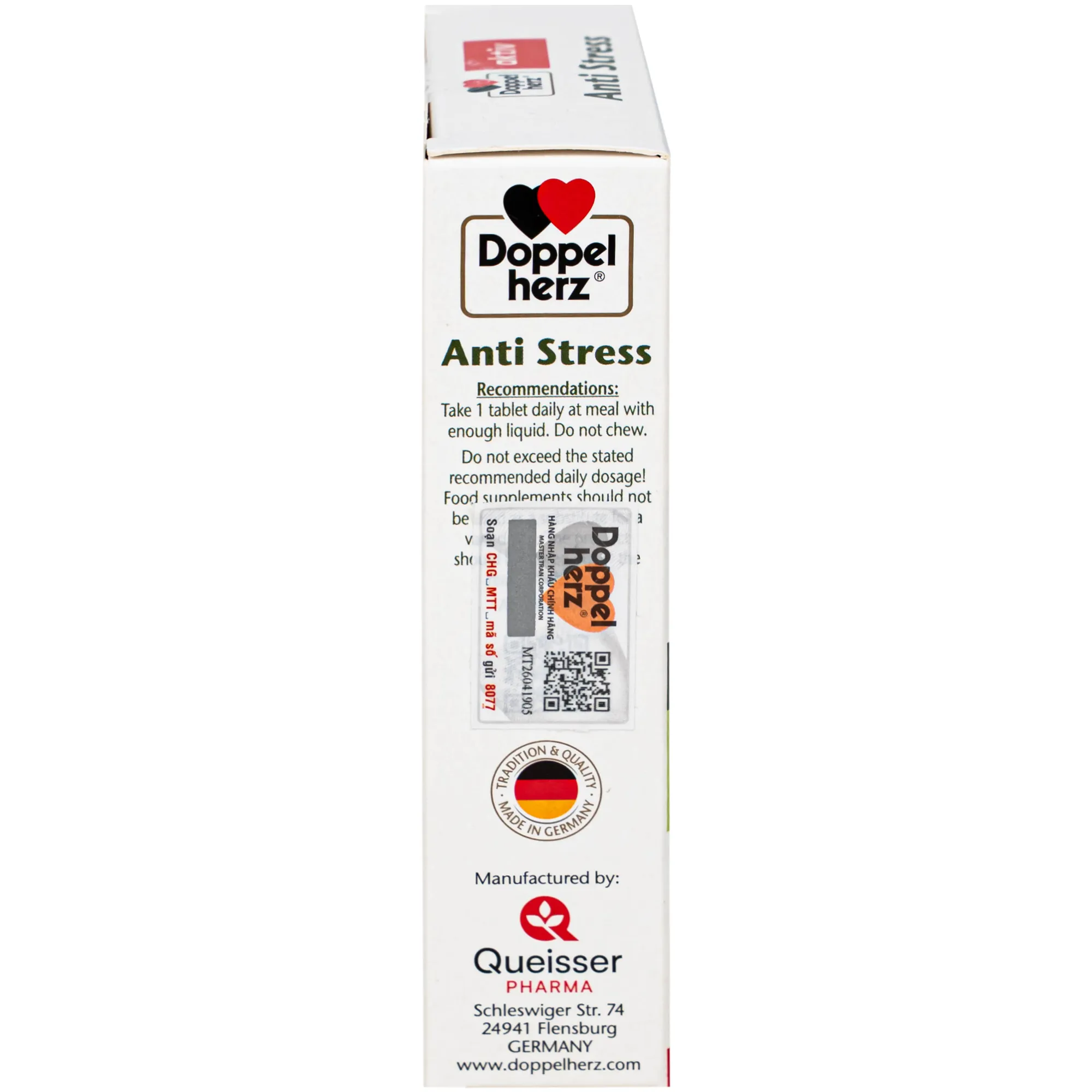 VIÊN UỐNG HỖ TRỢ GIẢM CĂNG THẲNG ANTI STRESS DOPPELHERZ 2X15 4