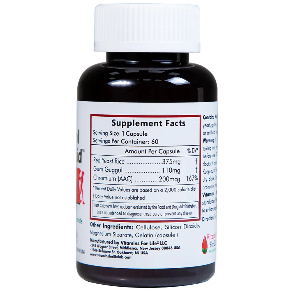 VIÊN UỐNG HỖ TRỢ GIẢM CHOLESTEROL CHO NGƯỜI BỊ MỠ MÁU-CHOLESTEROL AID VITAMINS FOR LIFE 60V 11