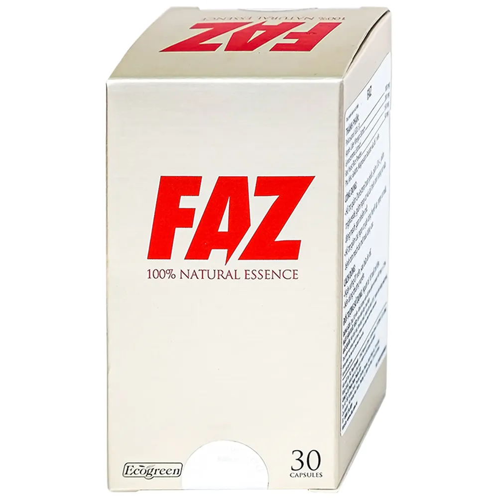 VIÊN UỐNG HỖ TRỢ GIẢM CHOLESTEROL TOÀN PHẦN FAZ ECOGREEN 30V 8